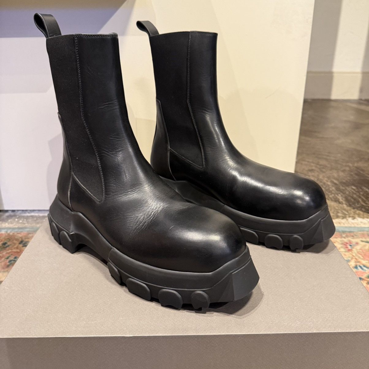 Rick Owens × Rick Owens Drkshdw Rick Owens Bozo Beatle Tractor Zip 