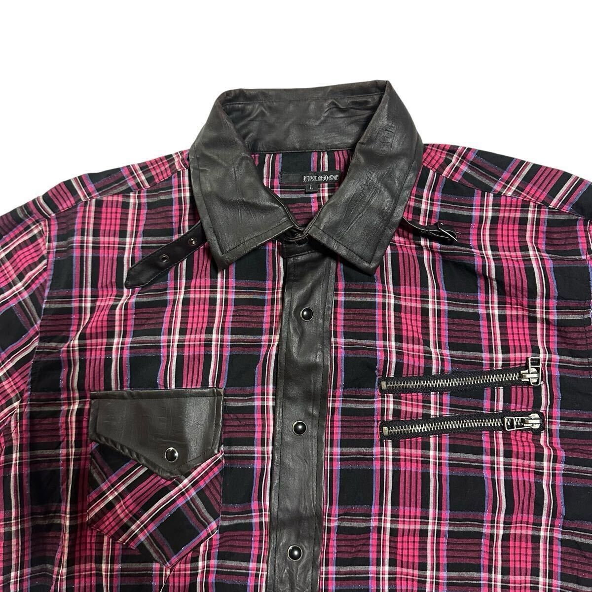 Japanese Brand Japanese Archive y2k plaid script shirt buttonup Size US L / EU 52-54 / 3 - 2 Thumbnail