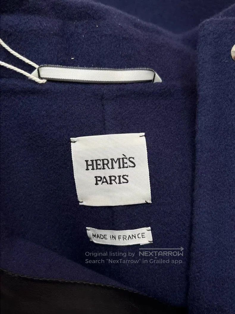 Hermes Hermes Cashmere Studs Button Top Coat Size XXS / US 00 / IT 34 - 3 Thumbnail