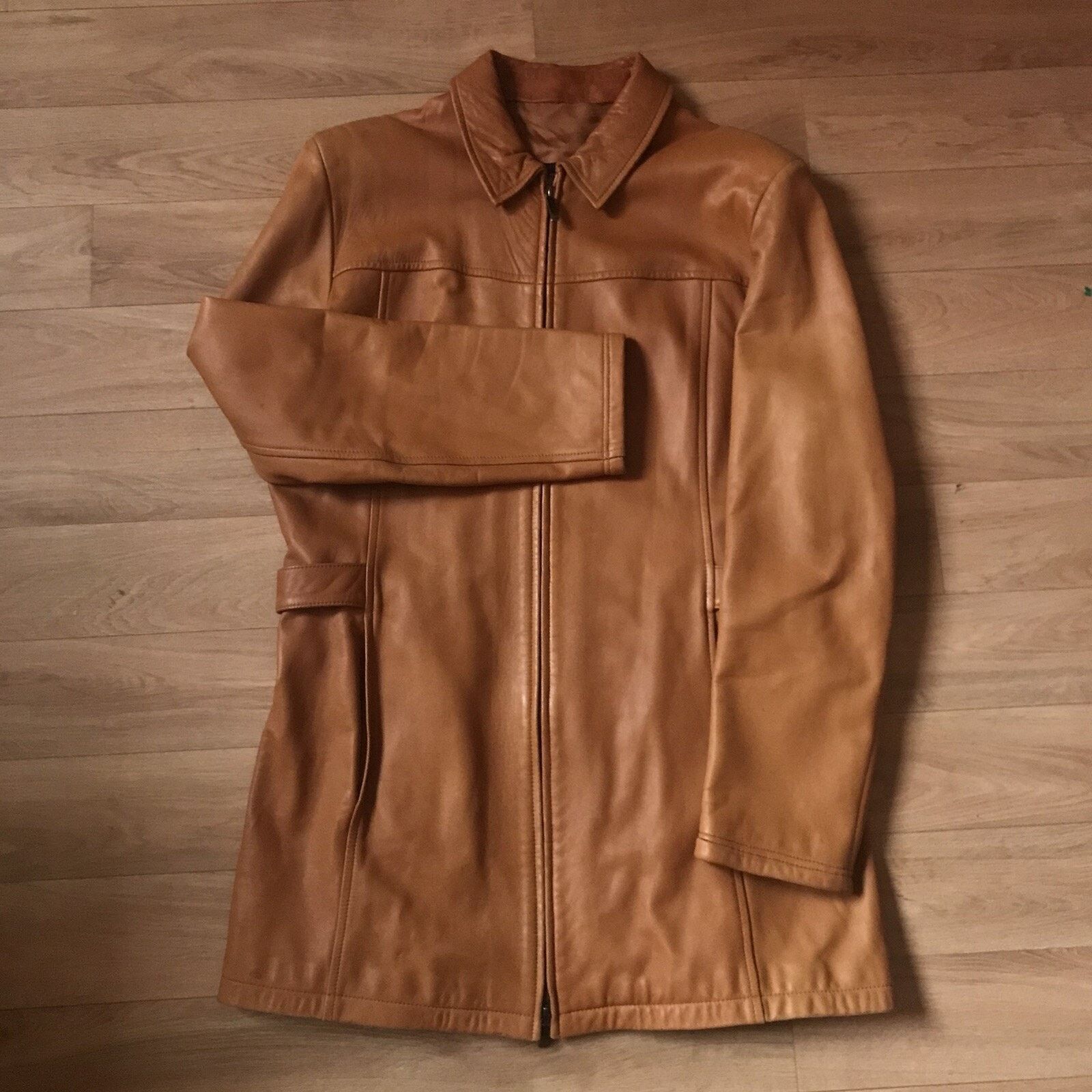 Burberry Burberry London Leather Jacket trench coat Overcoat ORANGE Size L / US 10 / IT 46 - 2 Thumbnail