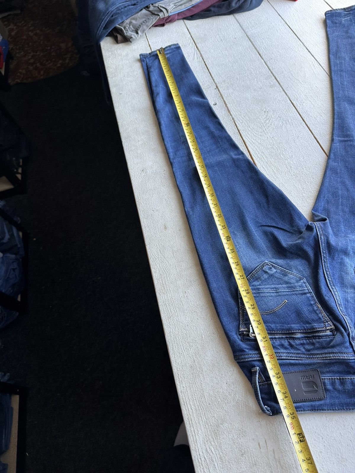 G-Star VNTG🚨G STAR RAW Jeans AVANT GARDE Washed Denim y2k Size 23" - 8 Thumbnail