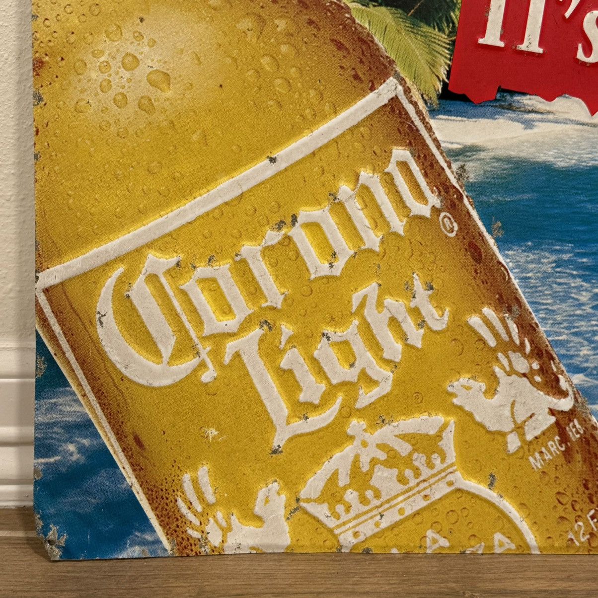 Vintage Corona Light It’s Corona. It’s Time. |26x18in| Beer Tin Sign Size ONE SIZE - 7 Thumbnail