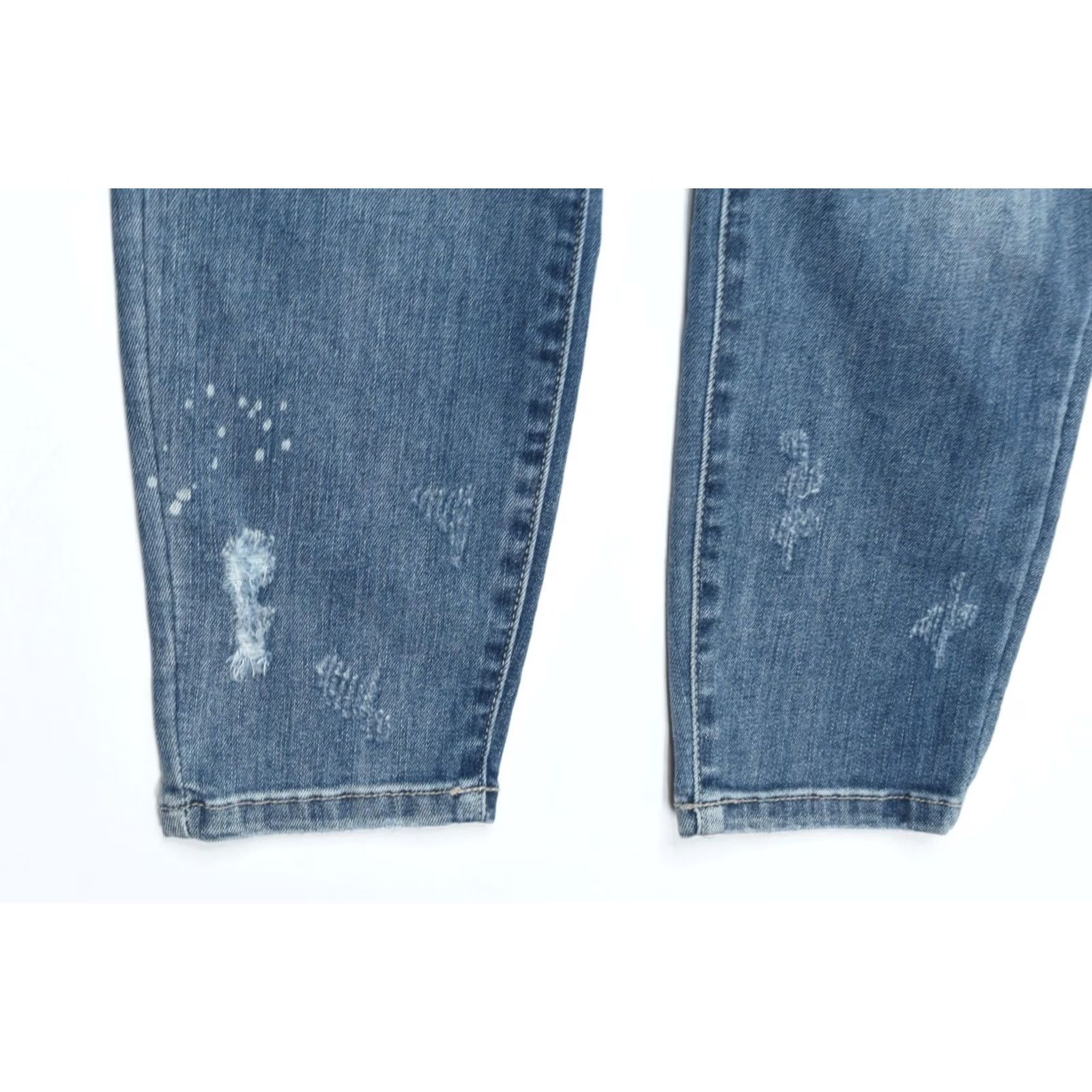 Vintage Judy Blue Jeans Womens Distressed Mid-Rise Relaxed Stretch Denim Blue 5-Pocket Inseam 26.5 in Regular Size 27 Ankle Vintage? No Size 26" / US 2 / IT 38 - 5 Thumbnail
