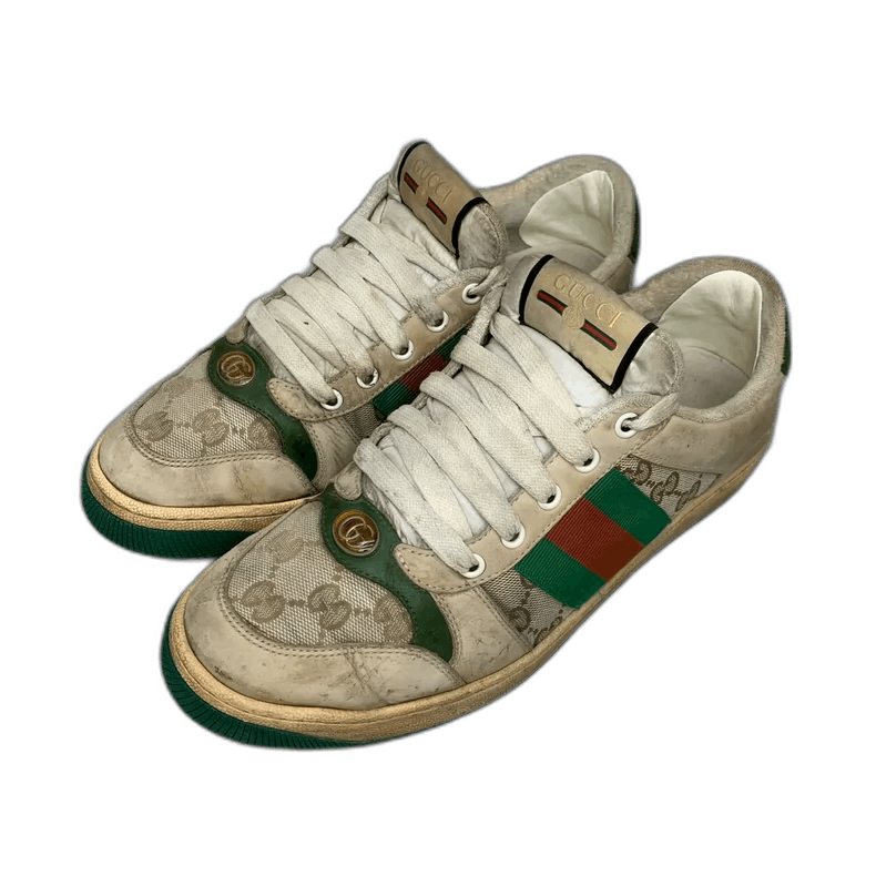Gucci Gucci Green Tail Dirty Sneakers Size 42-2508 Size US 11 / EU 44 - 1 Thumbnail