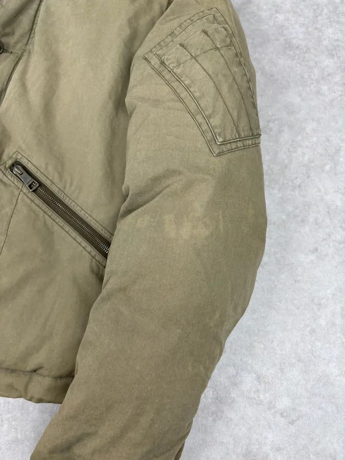 Burberry Burberry Khaki Olive Cargo Shearling Collar Bomber Jacket Size US S / EU 44-46 / 1 - 10 Thumbnail