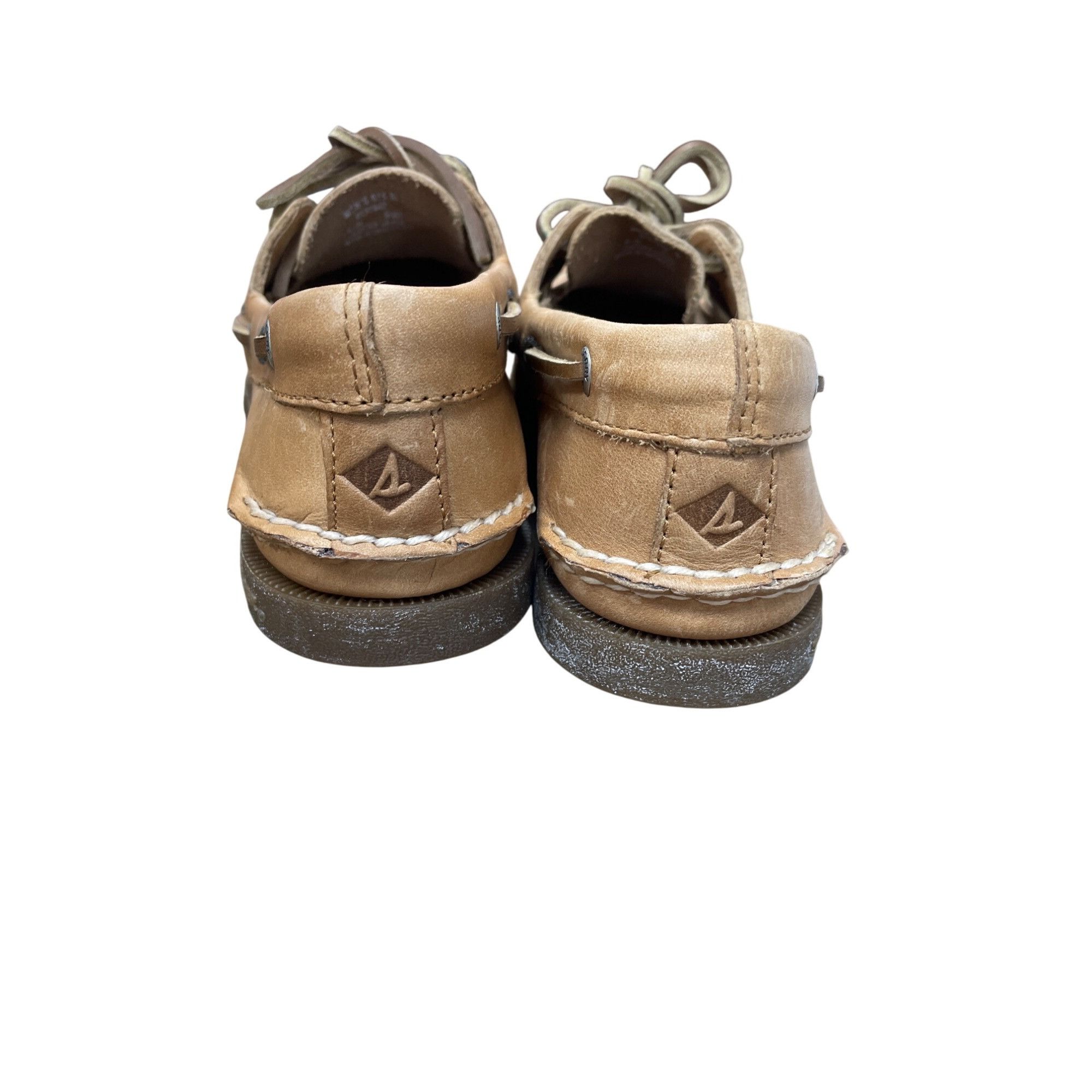 Sperry Sperry Mens Tan Leather Boat loafers Shoes Size 7.5M SKU 925 Size US 7.5 / EU 40-41 - 12 Thumbnail