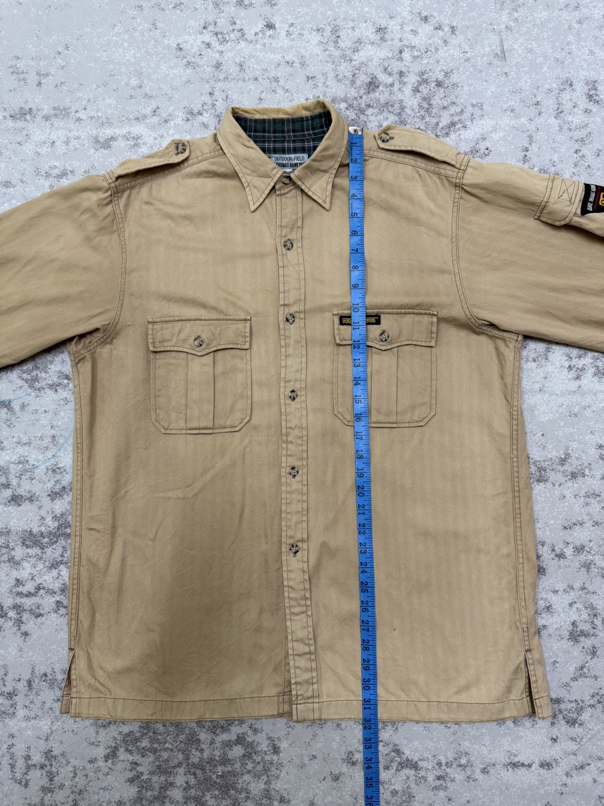 Japanese Brand VINTAGE GT HAWKINS ENGLAND OUTDOOR&FIELD BUTTON UP SHIRT Size US XL / EU 56 / 4 - 17 Thumbnail