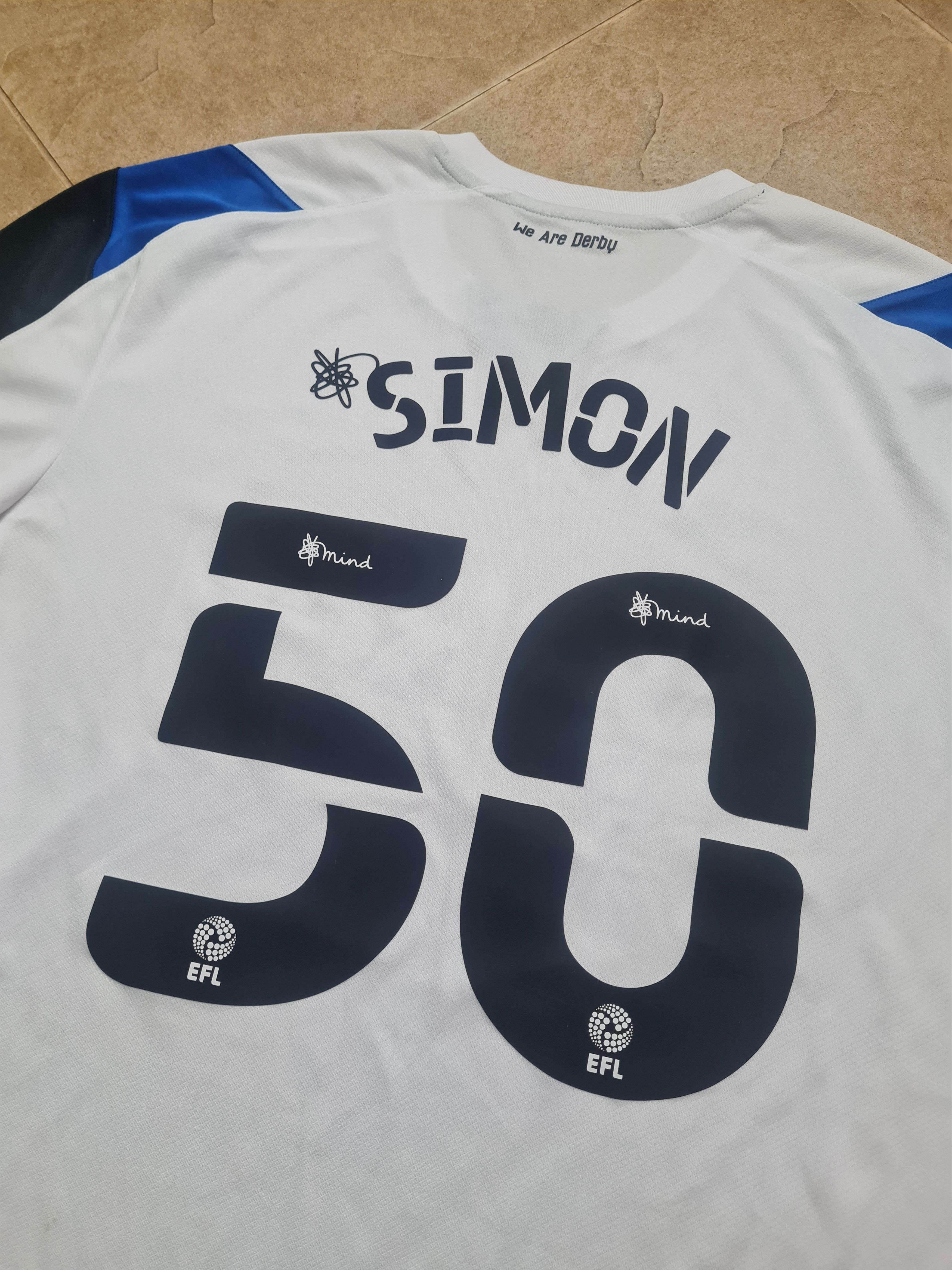 Umbro Soccer Jersey Derby County Football Shirt Umbro #50 Simon Size US XXL / EU 58 / 5 - 18 Thumbnail