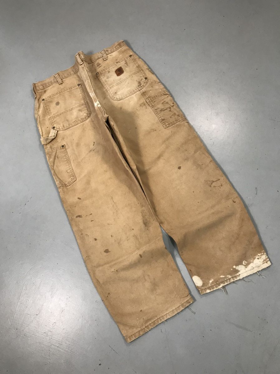 Carhartt Rare paint 🎨 vintage carhartt double knee Size US 38 / EU 54 - 6 Thumbnail