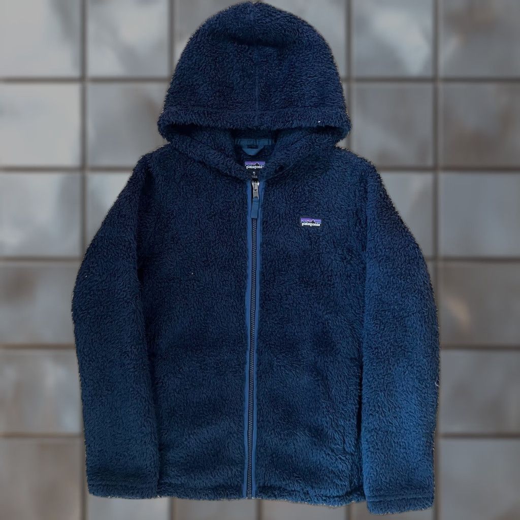 Patagonia Patagonia Los Gatos Jacket Girls XL Blue Fleece Full Zip Hooded Outerwear Size XL / US 12-14 / IT 48-50 - 1 Thumbnail