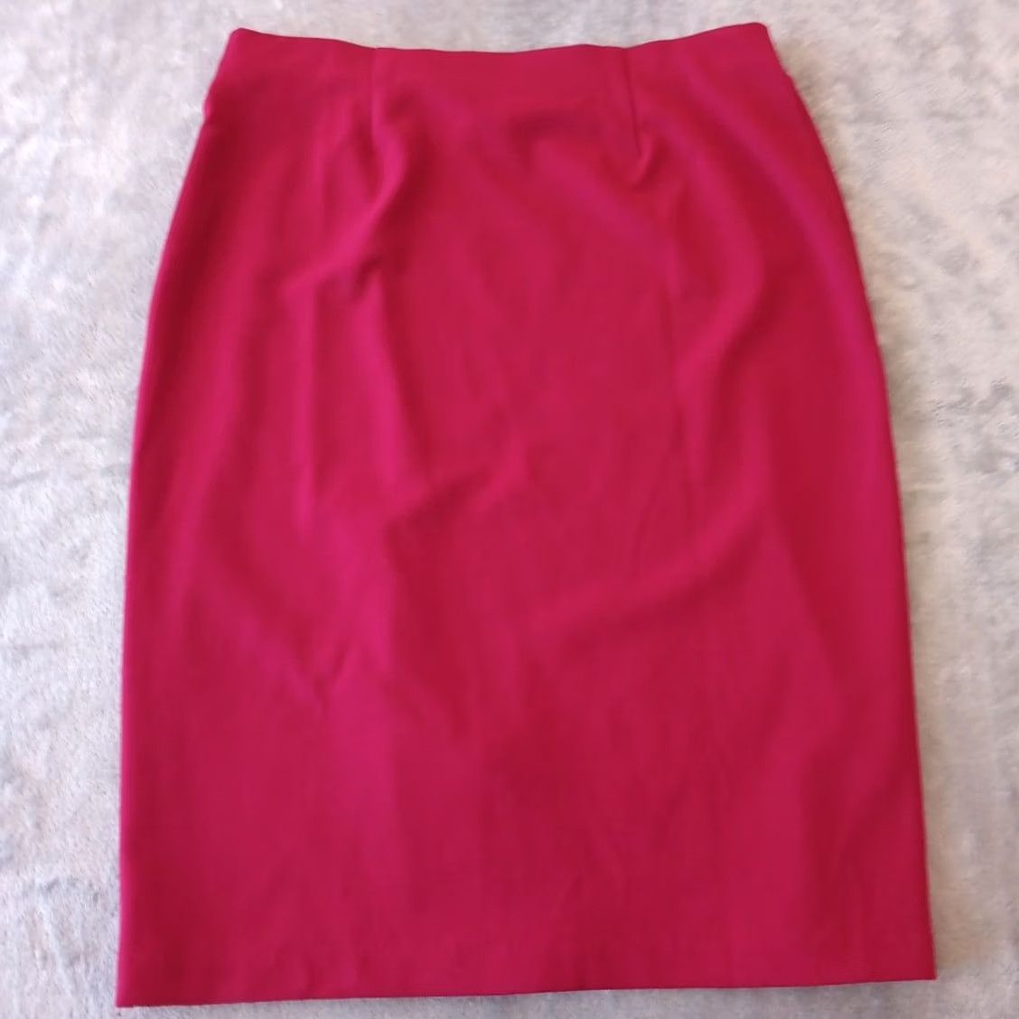 Vintage Nycc Skirt Pencil Knee Length Casual Business Woman Red M Size 32" / US 10 / IT 46 - 2 Thumbnail