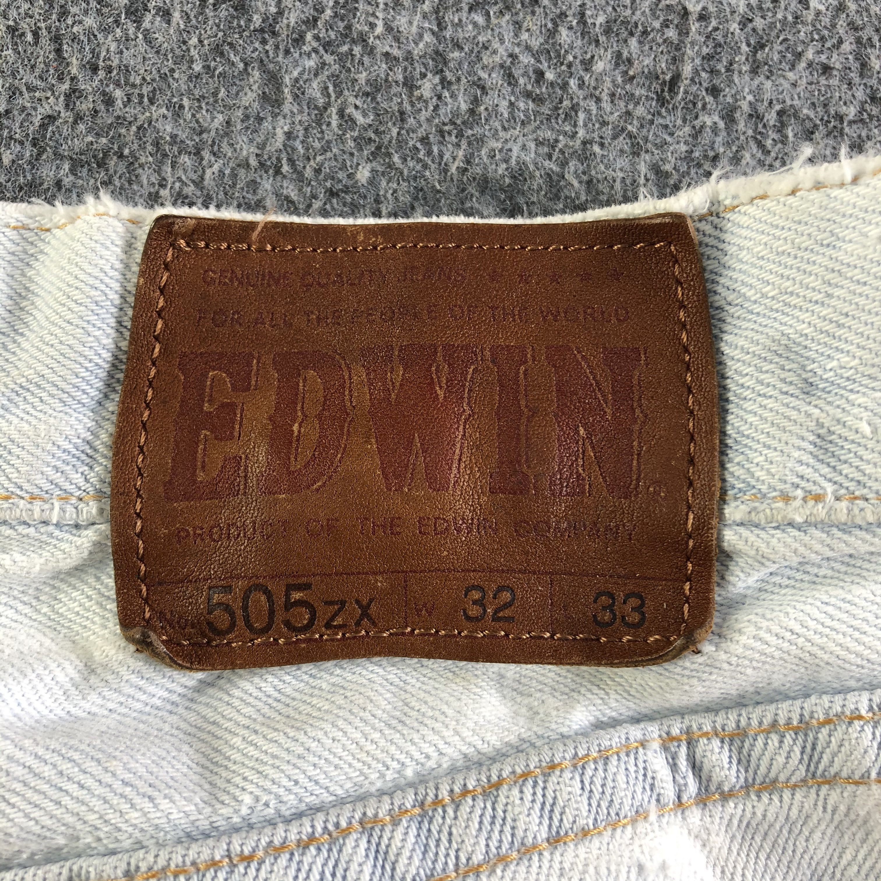 Edwin Vintage Light Wash Edwin 505zx Jeans-J4572 Size US 32 / EU 48 - 5 Thumbnail