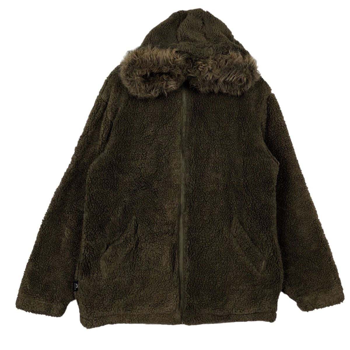 Avirex 🔥90’s United State of Avirex Fleece Jacket Mink Fur Hoodie Size US L / EU 52-54 / 3 - 1 Thumbnail