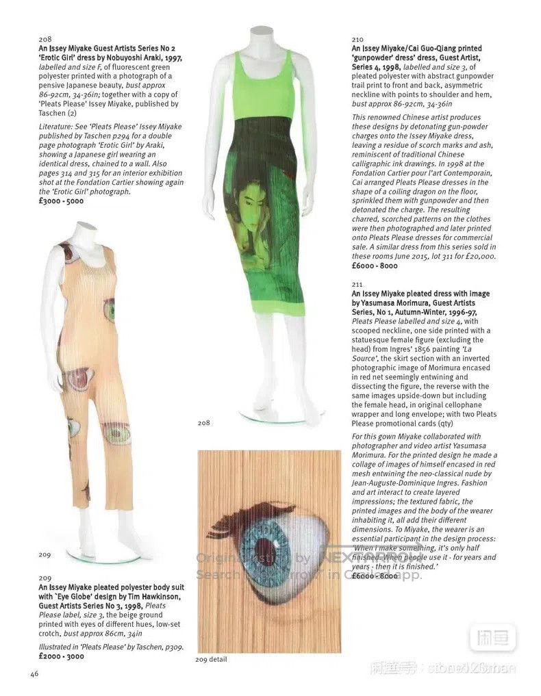 Issey Miyake Issey Miyake size:one size Nobuyoshi Araki Artist Collabor Size XXS / US 00 / IT 34 - 5 Thumbnail