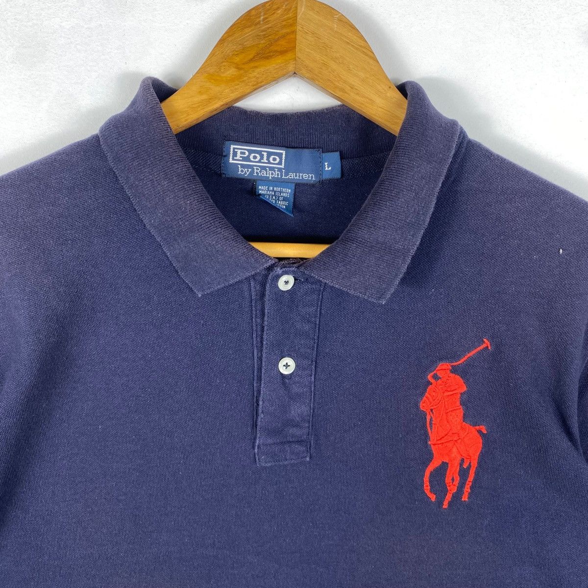 Polo Ralph Lauren × Vintage Vintage POLO By RALPH LAUREN Embroidery Pony Polo Shirt Size US L / EU 52-54 / 3 - 2 Thumbnail