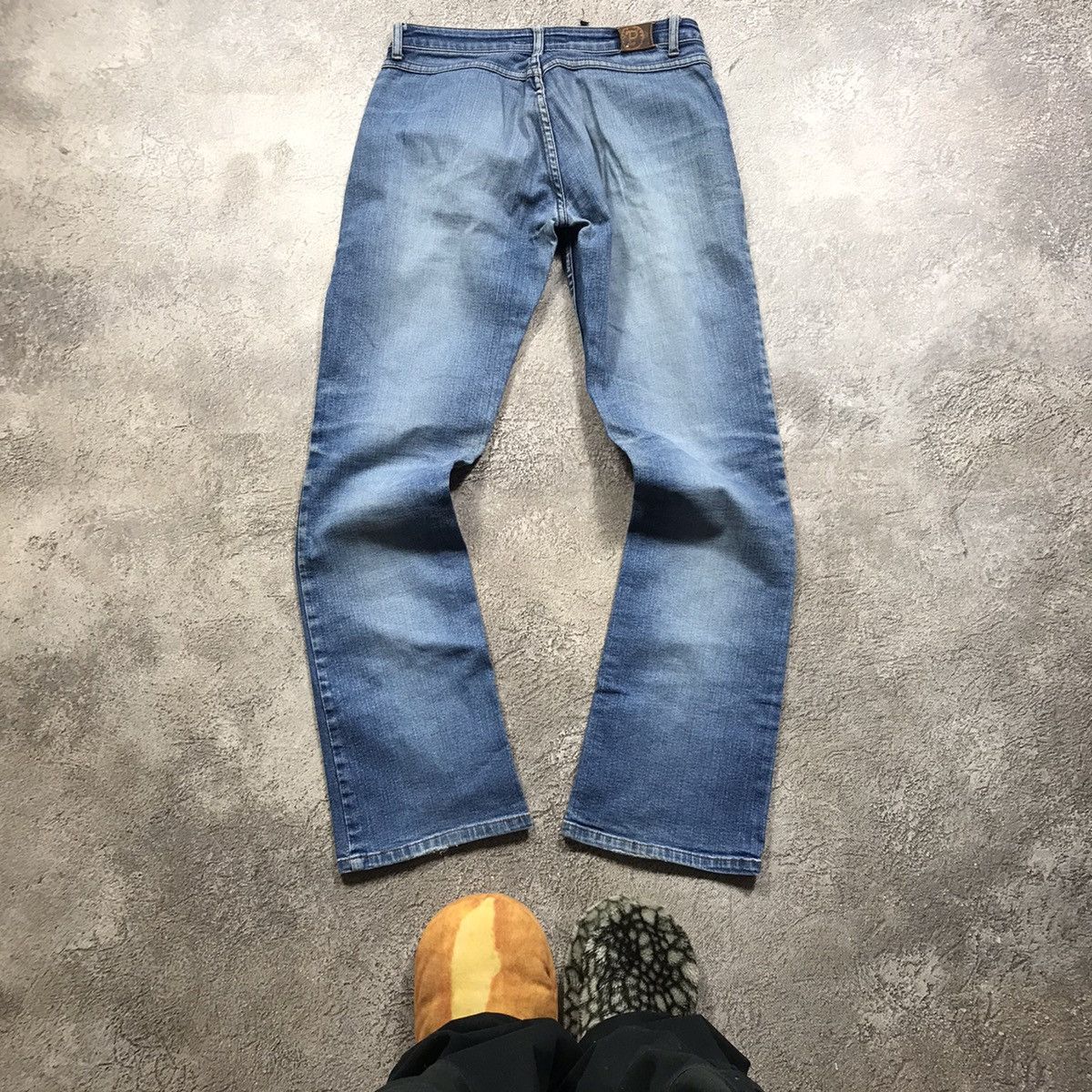 Vintage Vintage 90s Distressed Baggy Wide Leg Jeans Grunge Y2K 28 Size 28" / US 6 / IT 42 - 4 Thumbnail