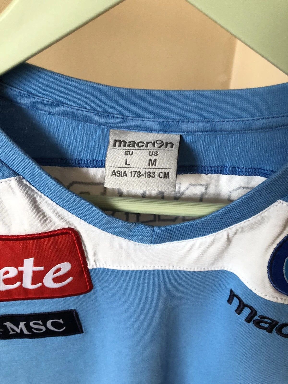Macron FC Napoli Training Football T-Shirt Mens Size M Vintage Size US M / EU 48-50 / 2 - 5 Thumbnail
