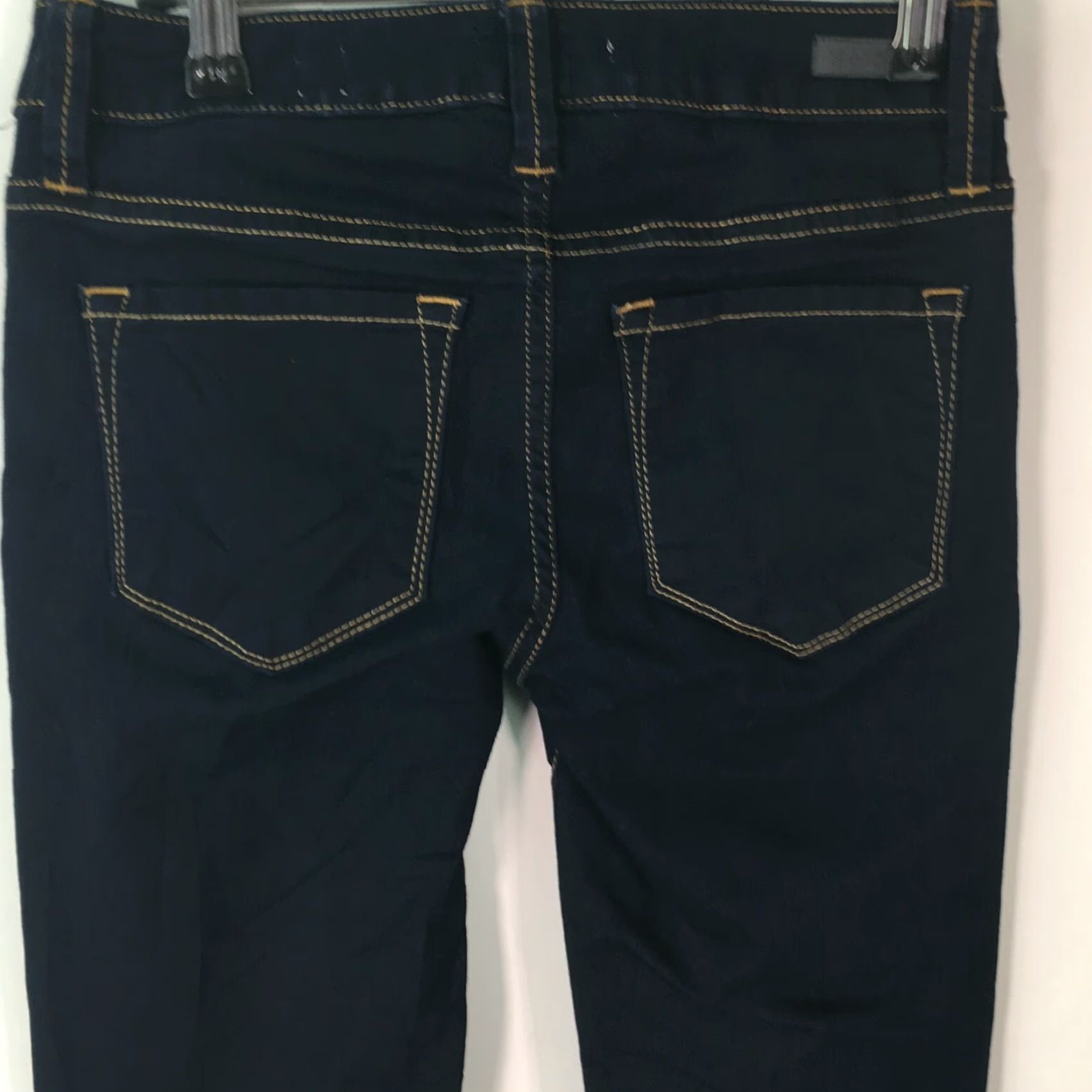 Vintage SP Black Label Womens Low Rise Flat Front Black Denim Skinny Jeans Size 25 Size 42" / US 20 - 3 Thumbnail