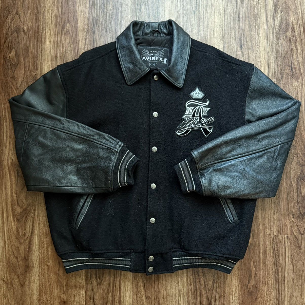 Avirex Vintage Avirex Leather Wool Bomber Jacket Size XXL Size US XXL / EU 58 / 5 - 3 Thumbnail