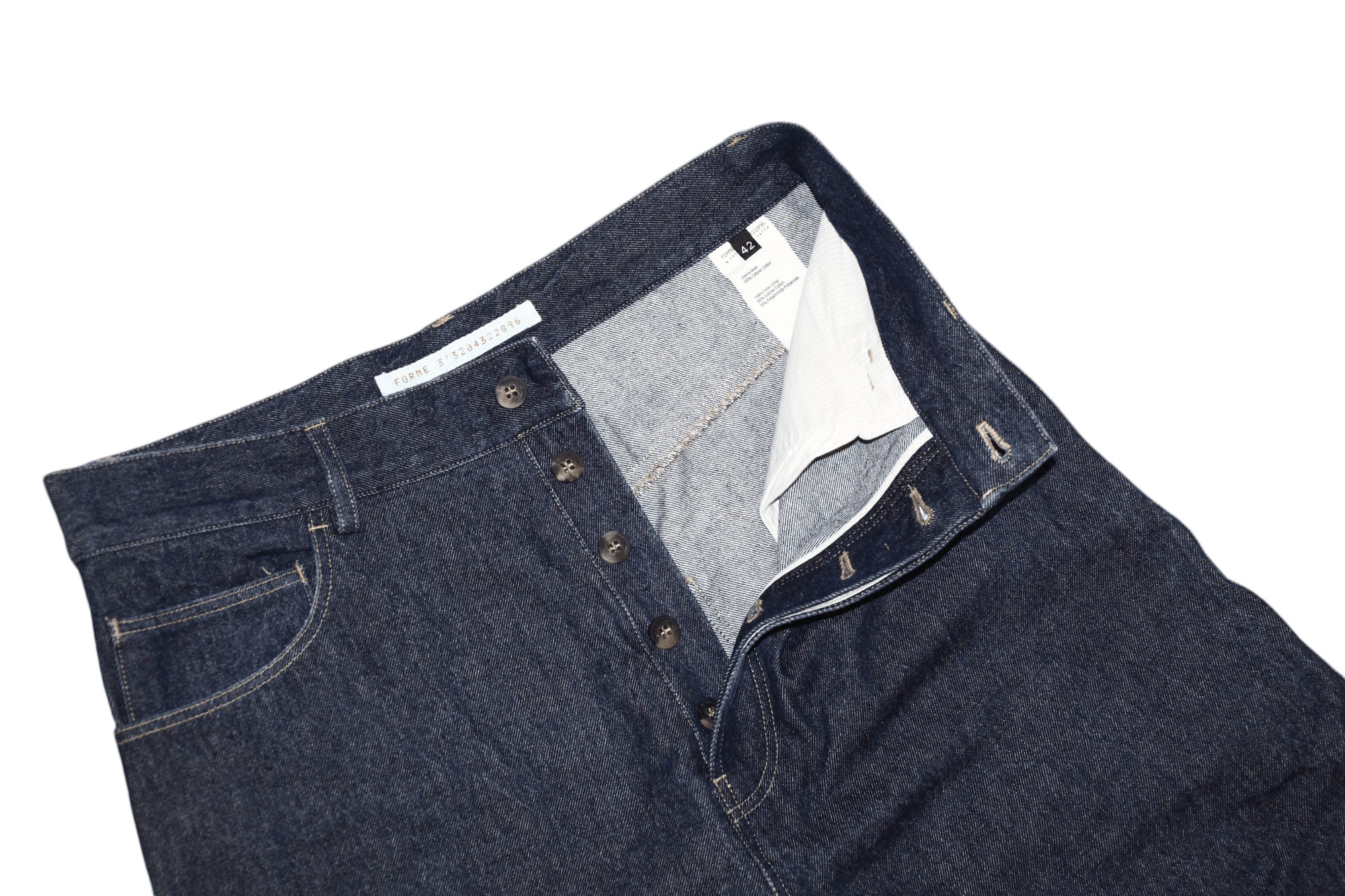 Forme D'Expression Forme 3'3204322896 5 pocket denim button-fly baggy pants Size US 30 / EU 46 - 2 Thumbnail