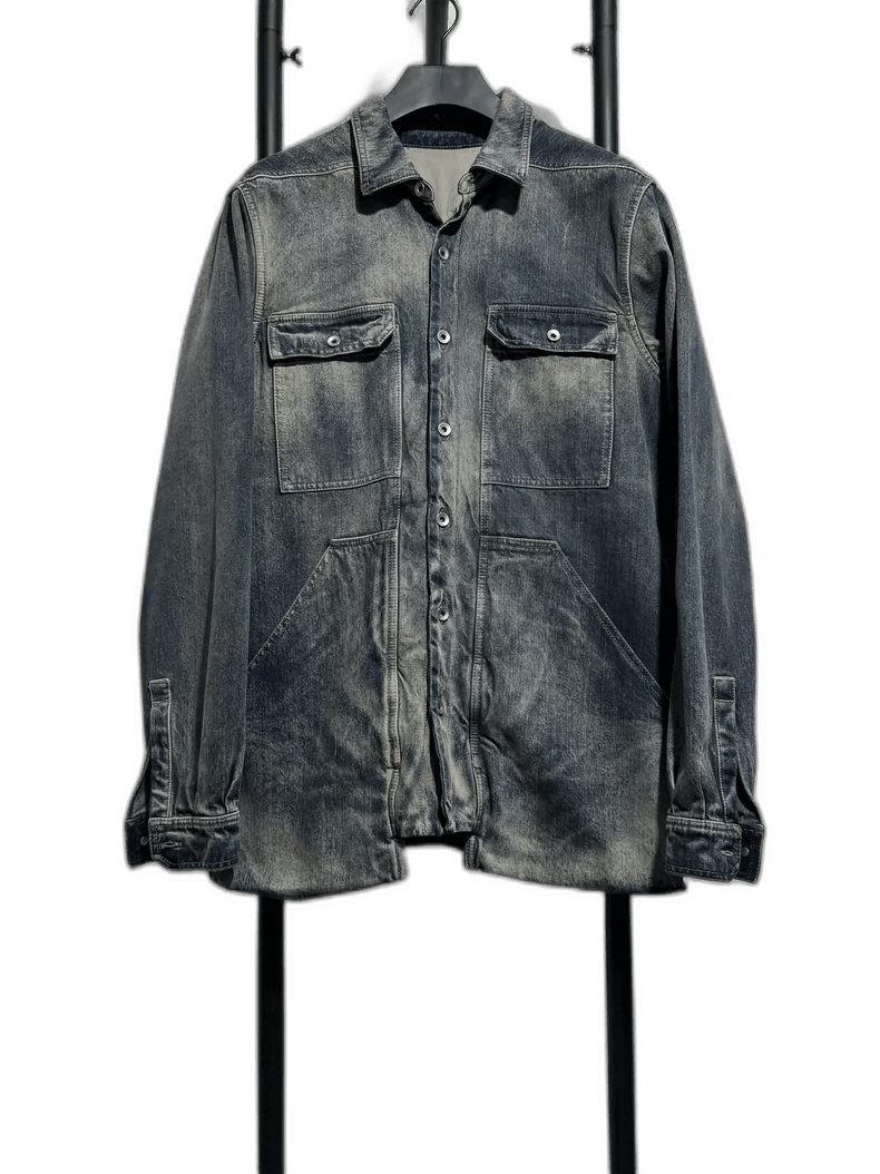 Rick Owens rick owens gradient color denim jacket coat-2508 Size US M / EU 48-50 / 2 - 1 Thumbnail