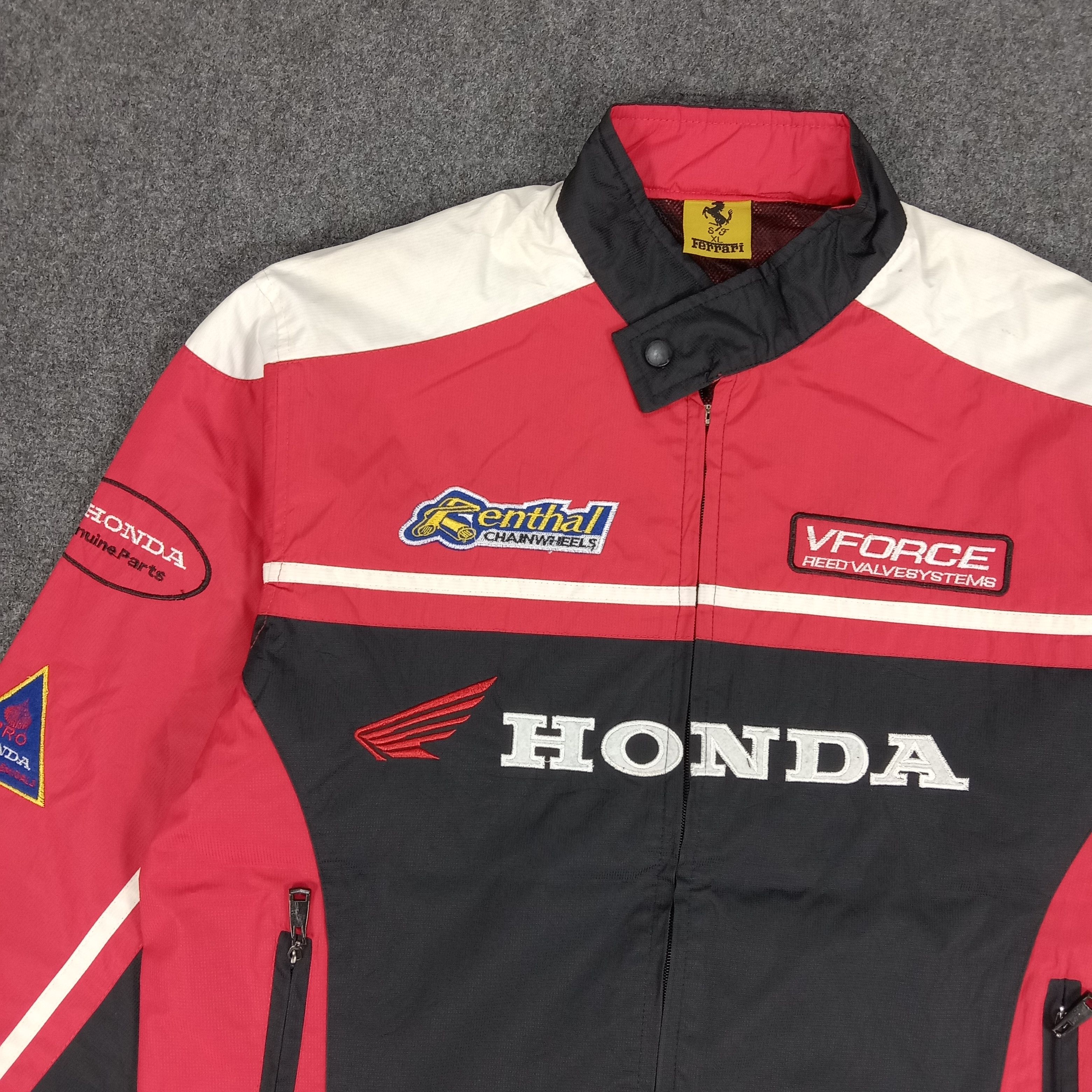 Ferrari × Honda × Vintage Honda X Ferrari Japanese Racing Bikers Jacket Size US L / EU 52-54 / 3 - 6 Thumbnail