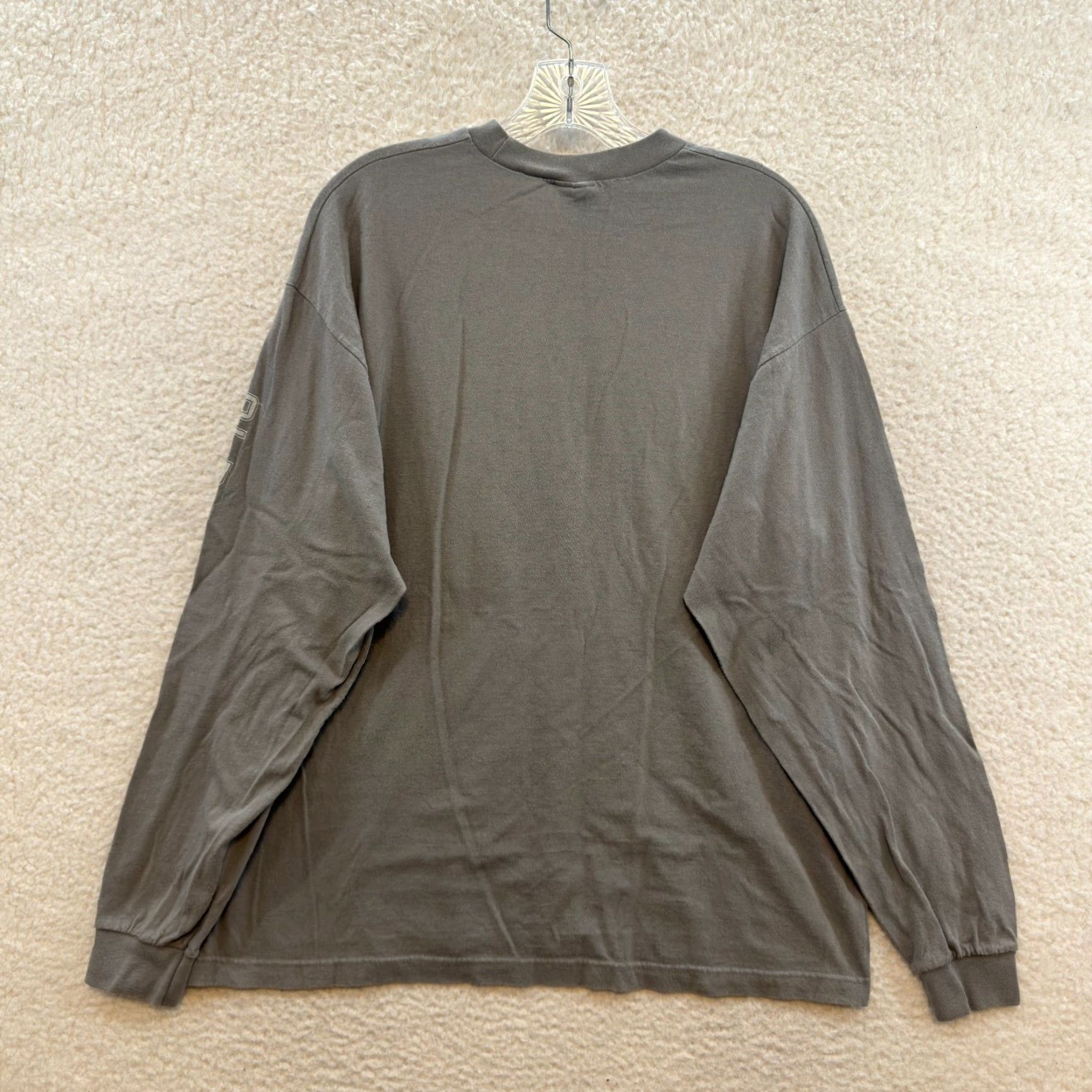 Old Navy Y2K Vintage Old Navy T-Shirt Long Sleeve Cyber Grunge Skater Gray Mens L Graphic Tee Size US L / EU 52-54 / 3 - 2 Thumbnail