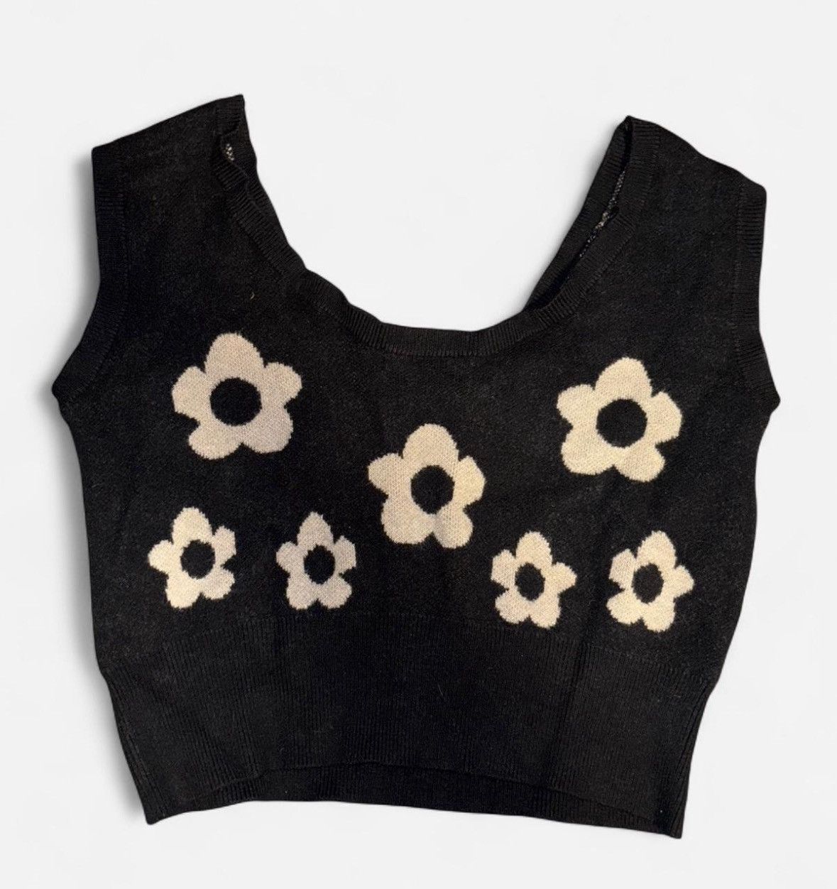 Other Knit Floral Tank Top Size S / US 4 / IT 40 - 2 Thumbnail