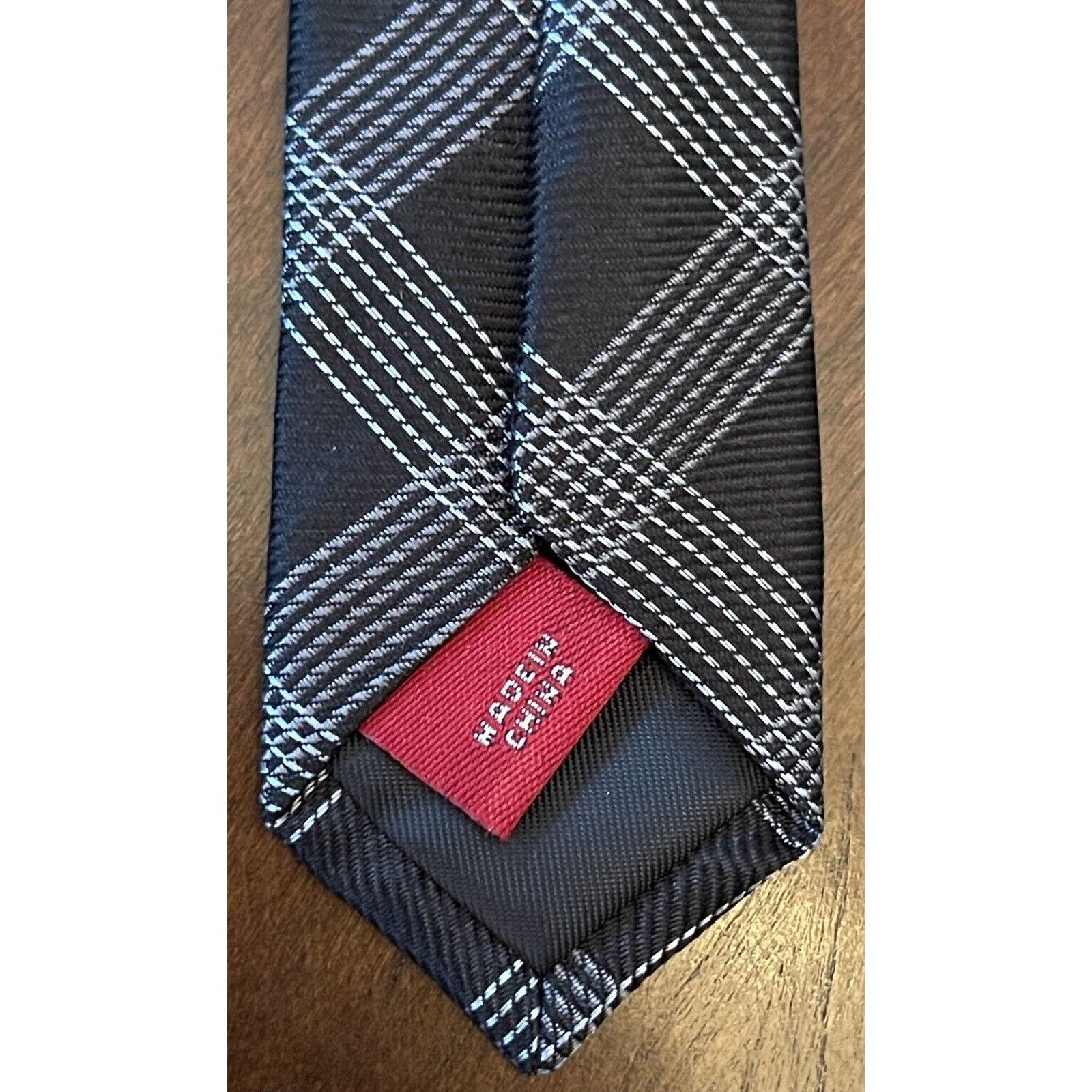 Merona Merona Black 100% Silk Men’s Neck Tie Made In China Size ONE SIZE - 7 Thumbnail