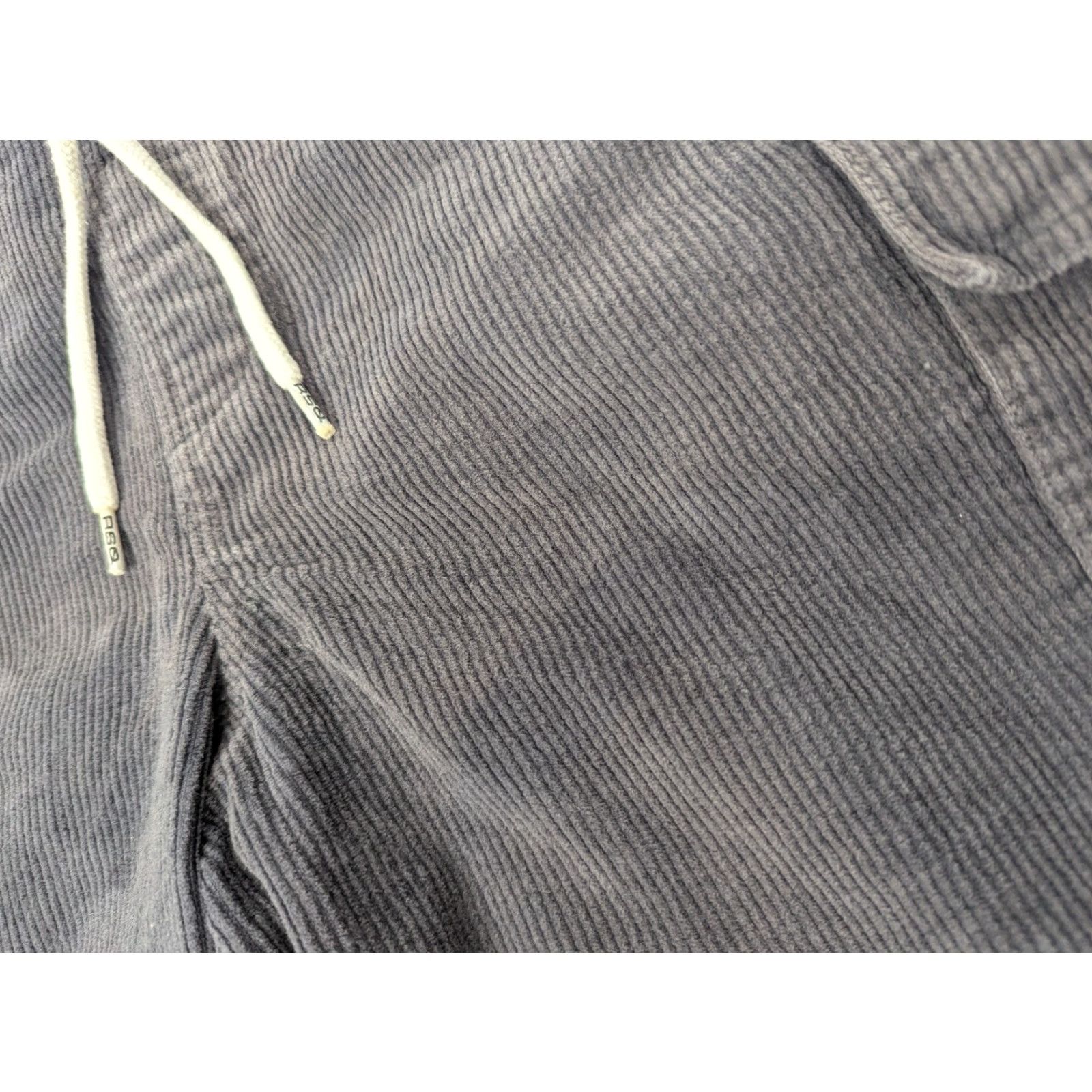 Rsq RSQ Cargo Shorts Corduroy Gray L Men’s Size Large Drawstring Skater Streetwear Surf Board Size US 33 - 2 Thumbnail