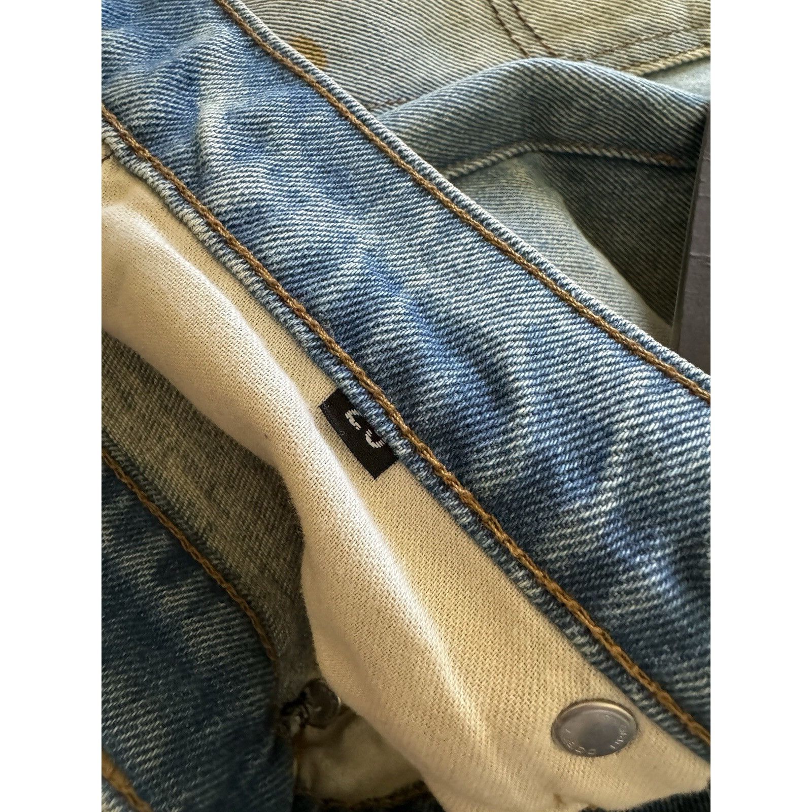 Rhude Rhude New Denim Jeans Paint Splatter Distressed Indigo Blue Size US 29 - 3 Thumbnail