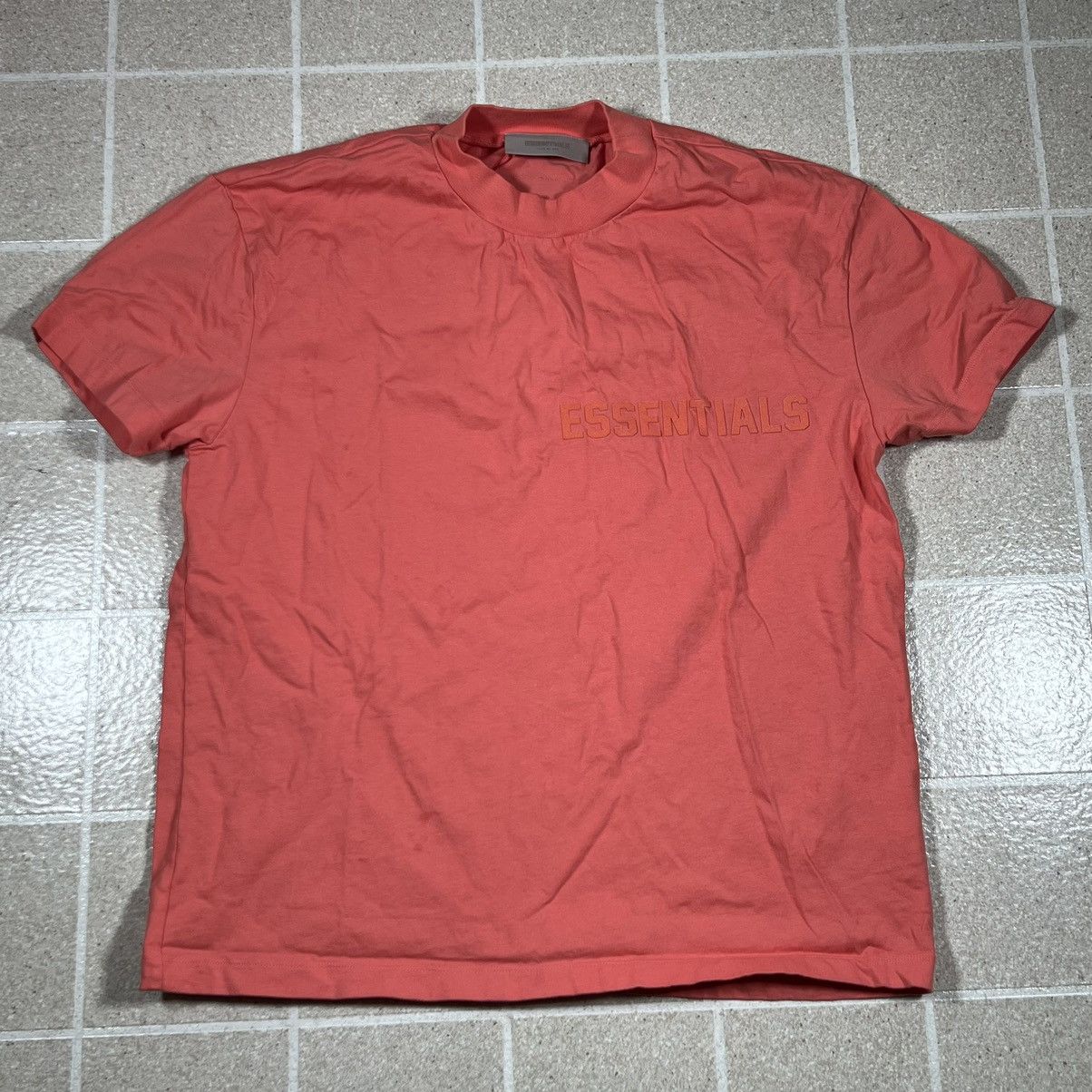 Essentials × Fear of God FOG - ESSENTIALS FEAR OF GOD Mens T-Shirt Coral Size Small Size US S / EU 44-46 / 1 - 1 Thumbnail