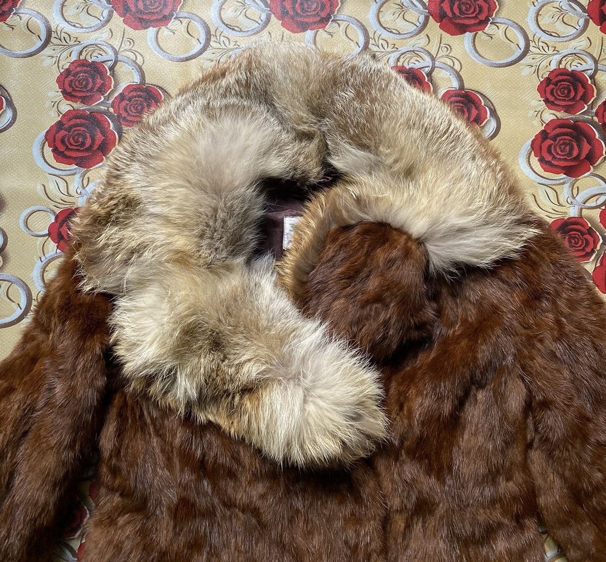 Vintage Vintage Cow Leather Fur Jacket Size ONE SIZE - 6 Thumbnail