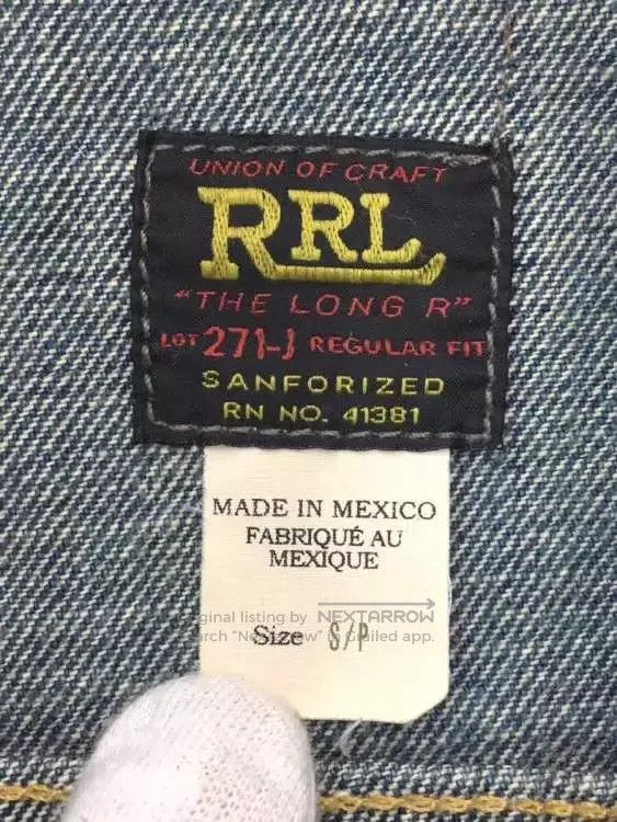 RRL Ralph Lauren RRL Ralph Lauren Classic washed denim jacket, jacket Size US S / EU 44-46 / 1 - 8 Thumbnail
