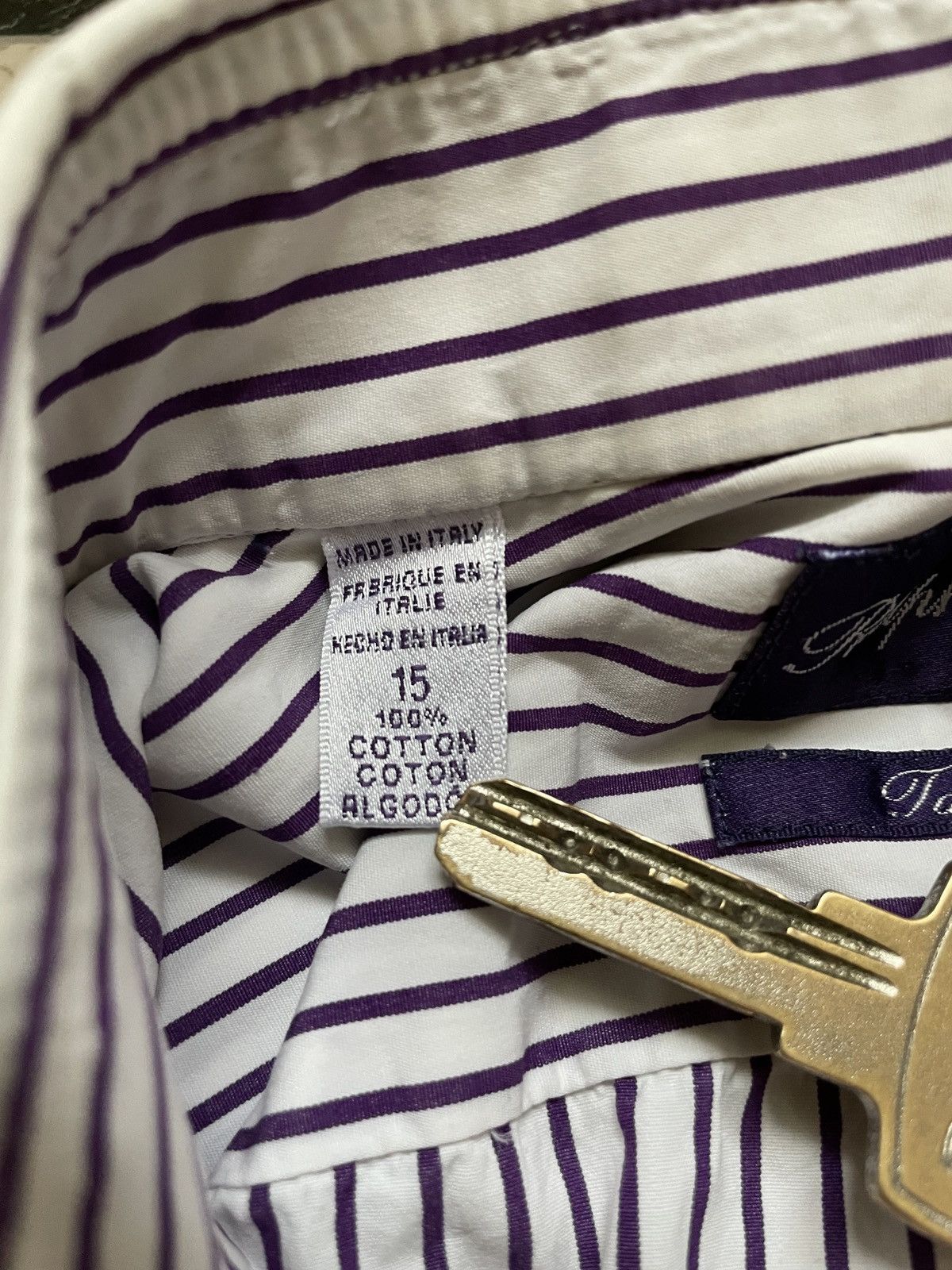 RRL Ralph Lauren × Ralph Lauren Purple Label Ralph Lauren Purple Label Striped Shirt Size US M / EU 48-50 / 2 - 6 Thumbnail
