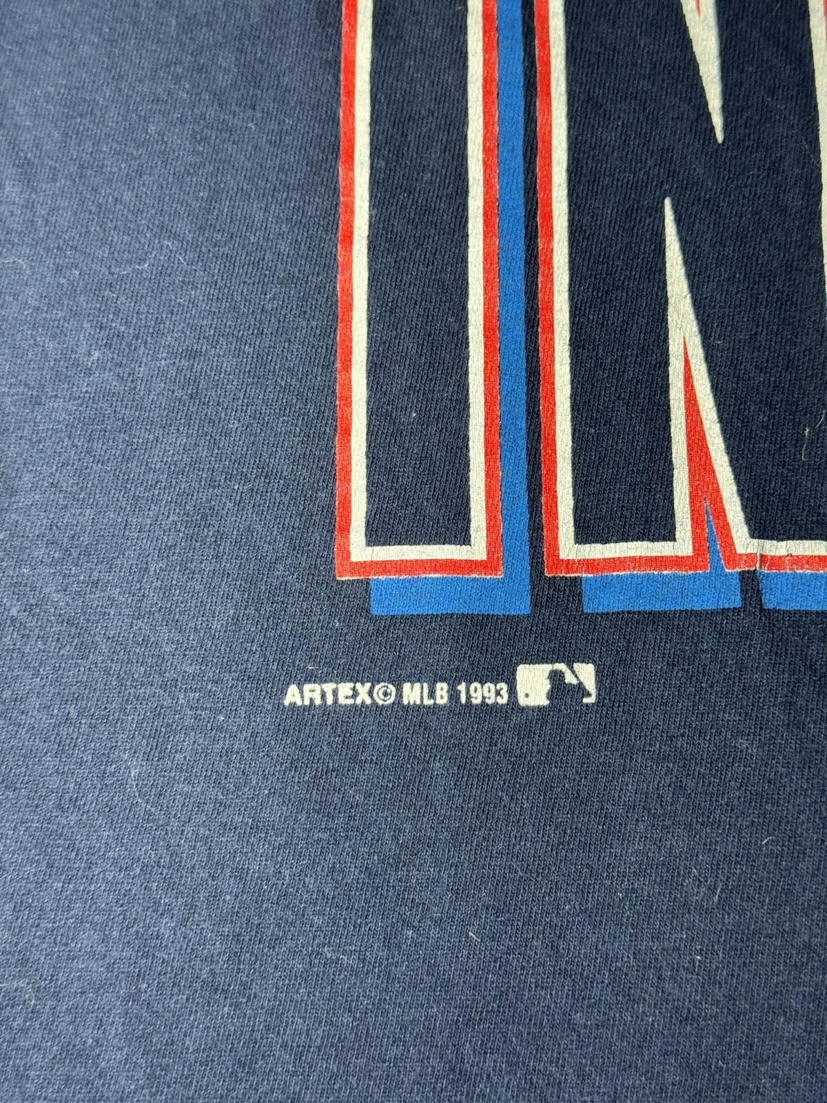 Vintage Vintage 90s Cleveland Indians Artex Chief Wahoo M/L T Shirt Size US L / EU 52-54 / 3 - 3 Thumbnail
