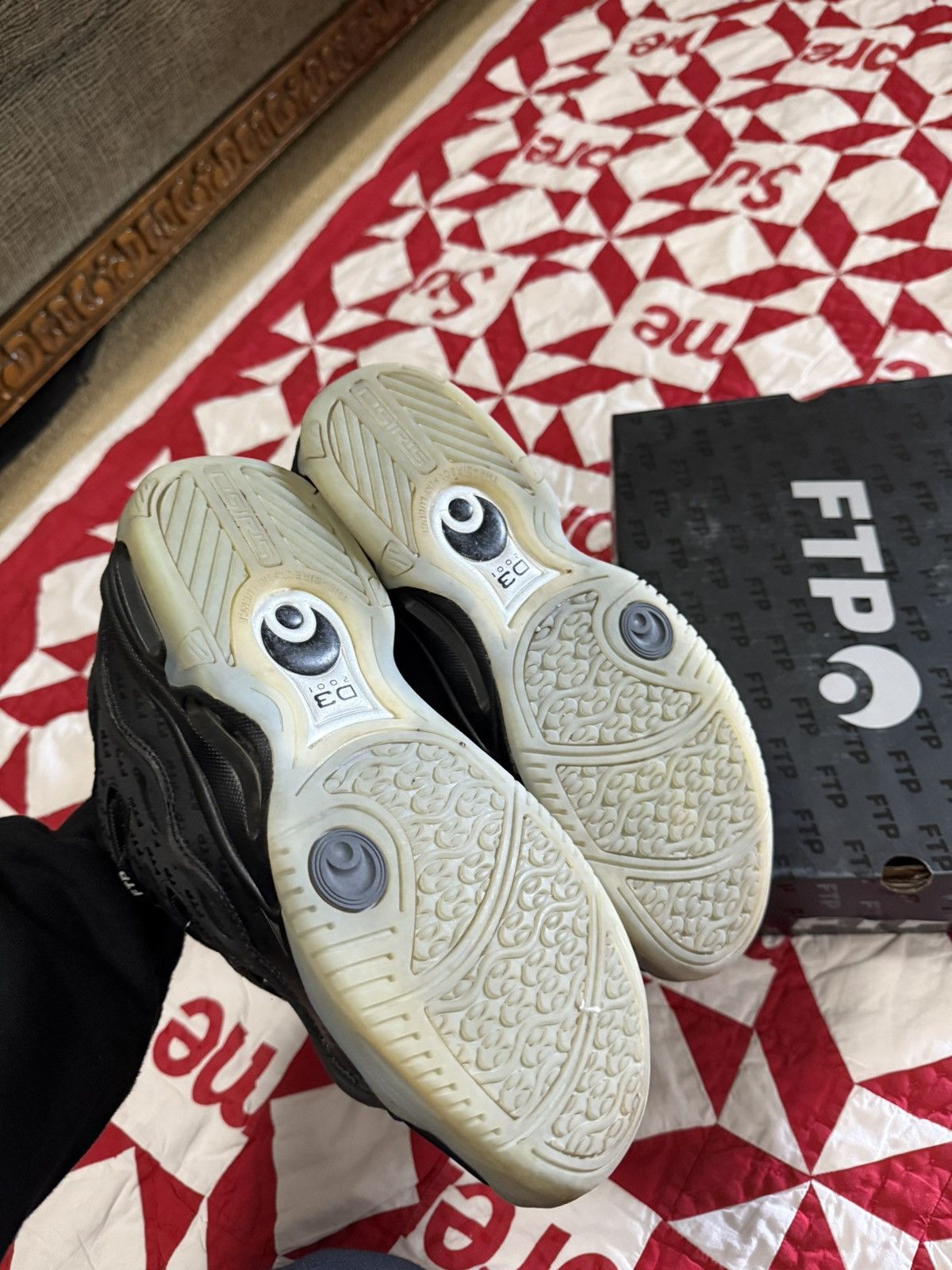 Fuck The Population FTP x Osiris D3 2001 Black Shoes Size US 10 / EU 43 - 5 Thumbnail