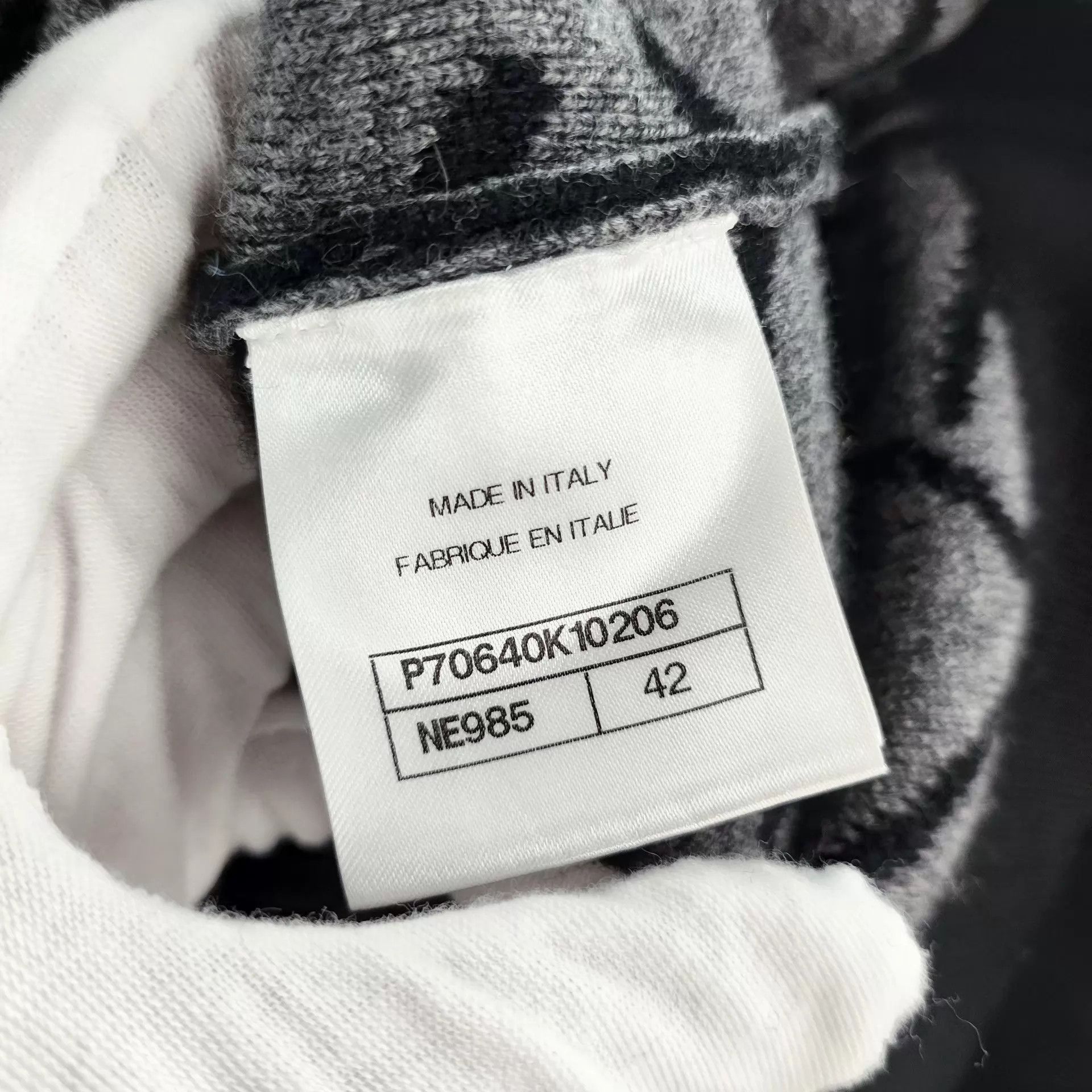 Chanel Chanel Women's 21N Cotton All-Over Print Black Sweater 42 Size M / US 6-8 / IT 42-44 - 7 Thumbnail