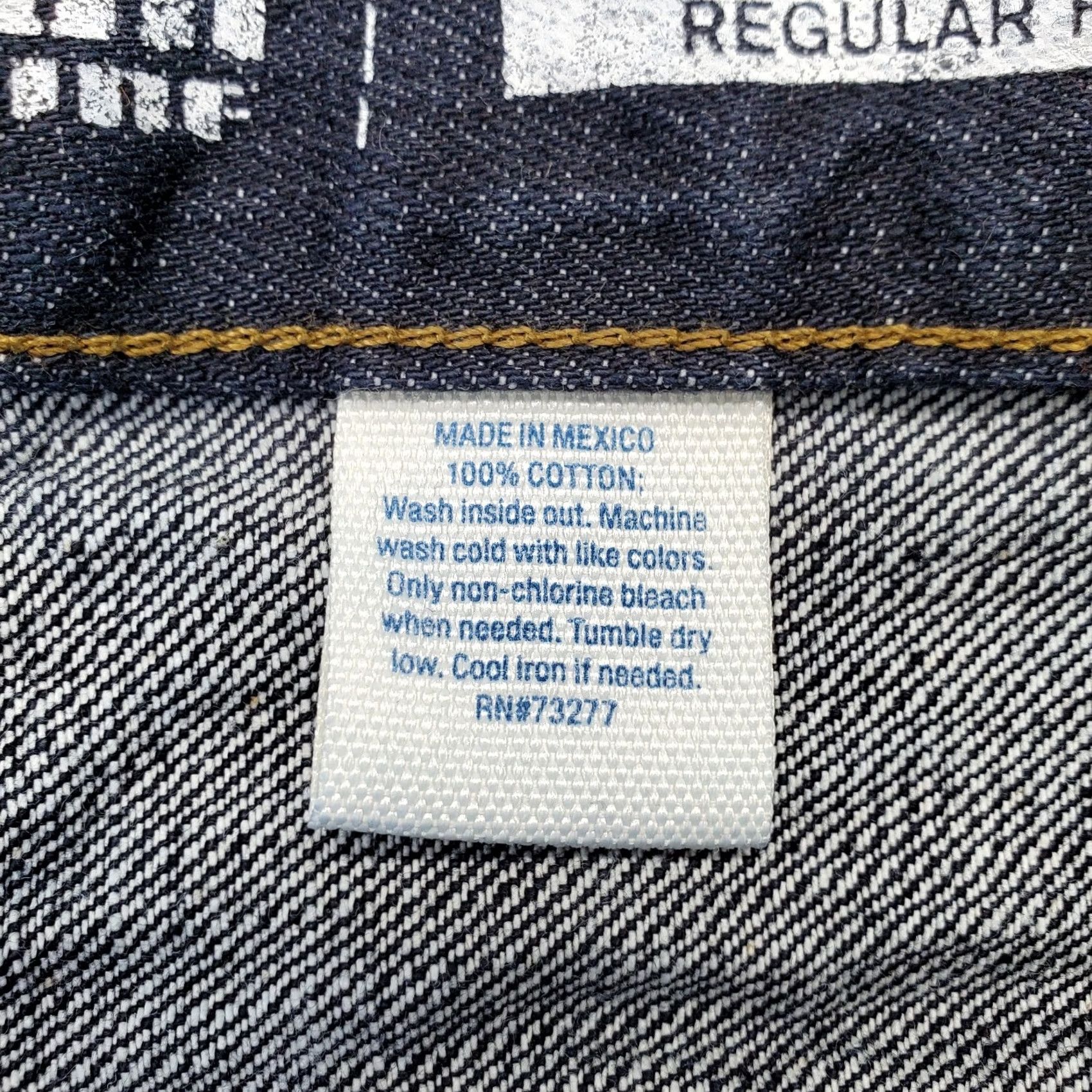 Vintage Urban Pipeline Jeans Mens 34 Denim Navy Dark Wash Regular Fit Straight Leg Jeans Size US 34 / EU 50 - 7 Thumbnail