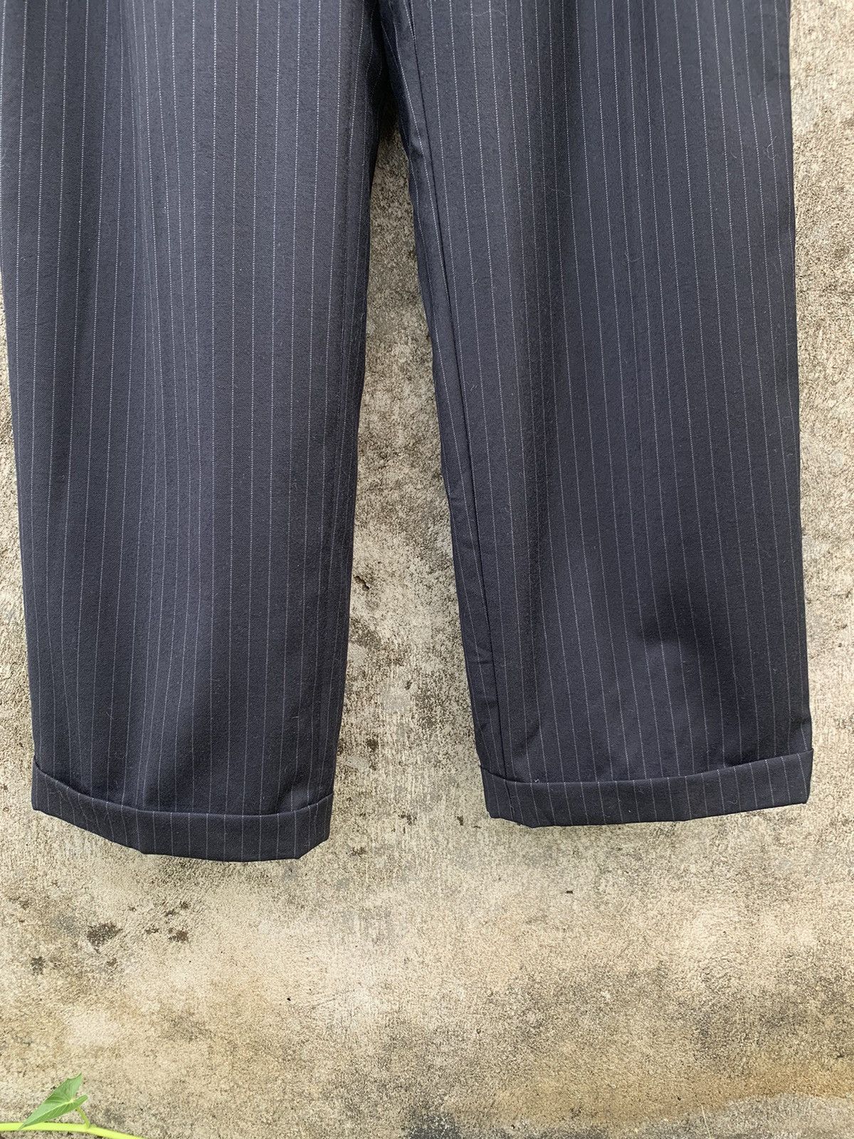 Balmain 2003 Balmain stripe black formal trouser Size US 29 - 3 Thumbnail