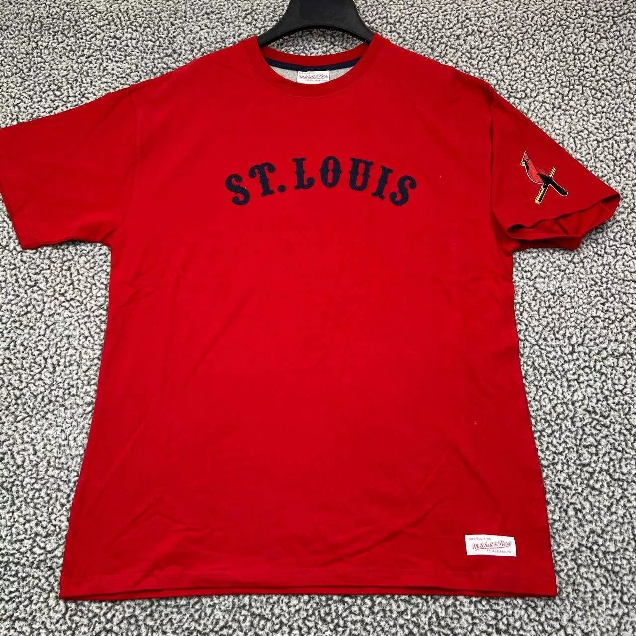 Mitchell & Ness St Louis Cardinals Shirt Men Extra Large Cotton Crew Neck Size US XL / EU 56 / 4 - 1 Thumbnail