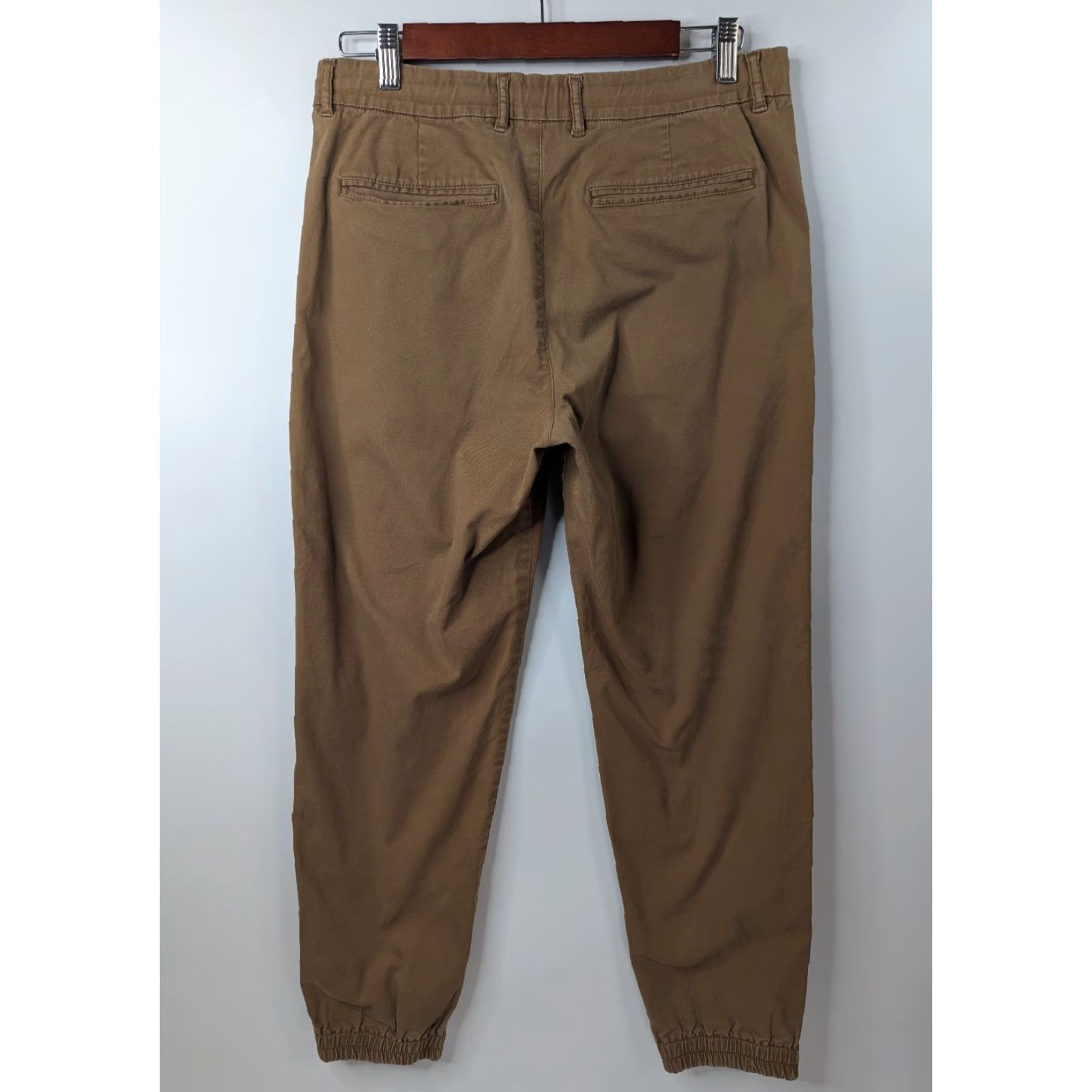 Uniqlo VINTAGE Uniqlo EZY Slim Fit Men's Small 27-30 Brown Khaki Jogger Pants Drawstring Size US 29 - 4 Thumbnail