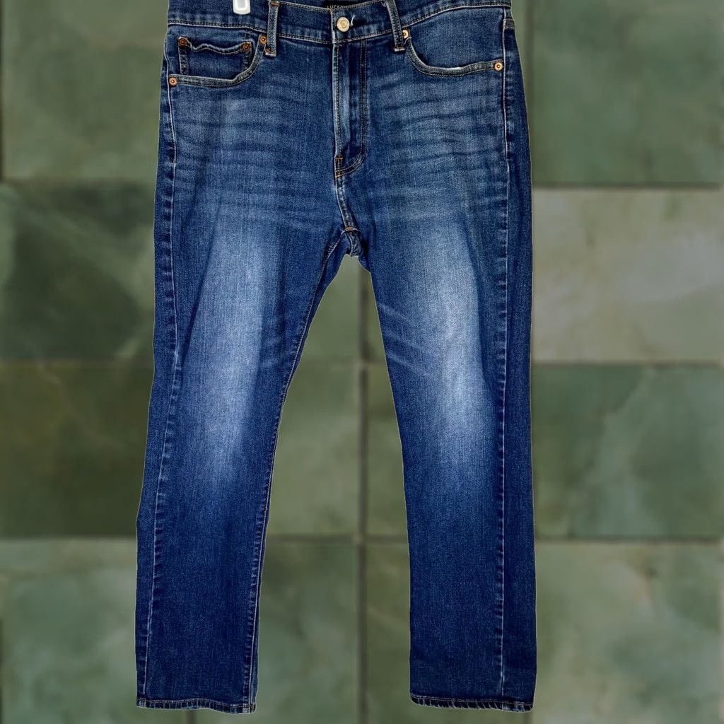 Lucky Brand Lucky Brand 410 Jeans Men’s 32x30 Blue Denim Athletic Slim Mid-Rise Straight Size US 32 / EU 48 - 1 Thumbnail