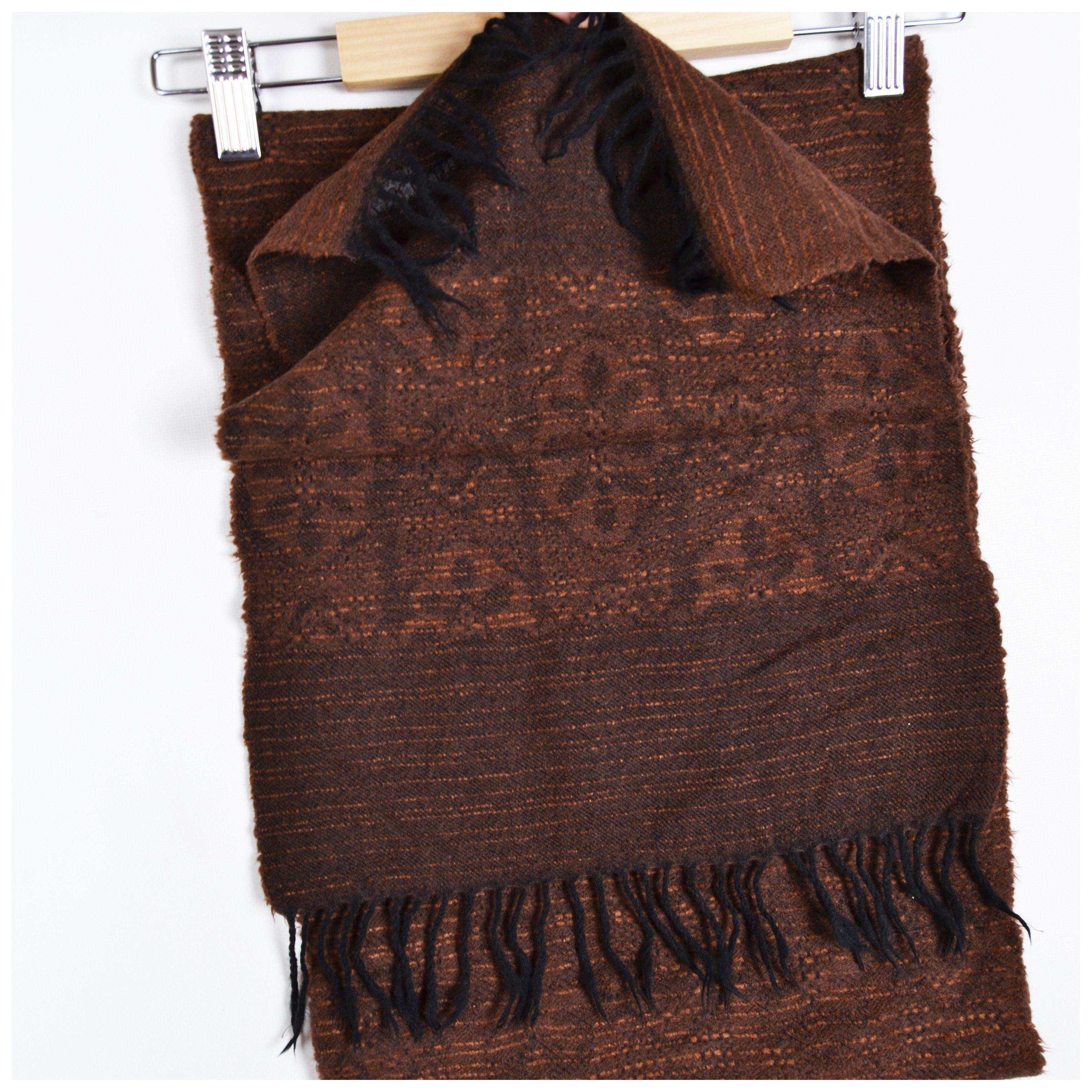 Aquascutum × Vintage Rare! Vintage Aquascutum Wool Scarf With Embroidered Logo Size ONE SIZE - 7 Thumbnail