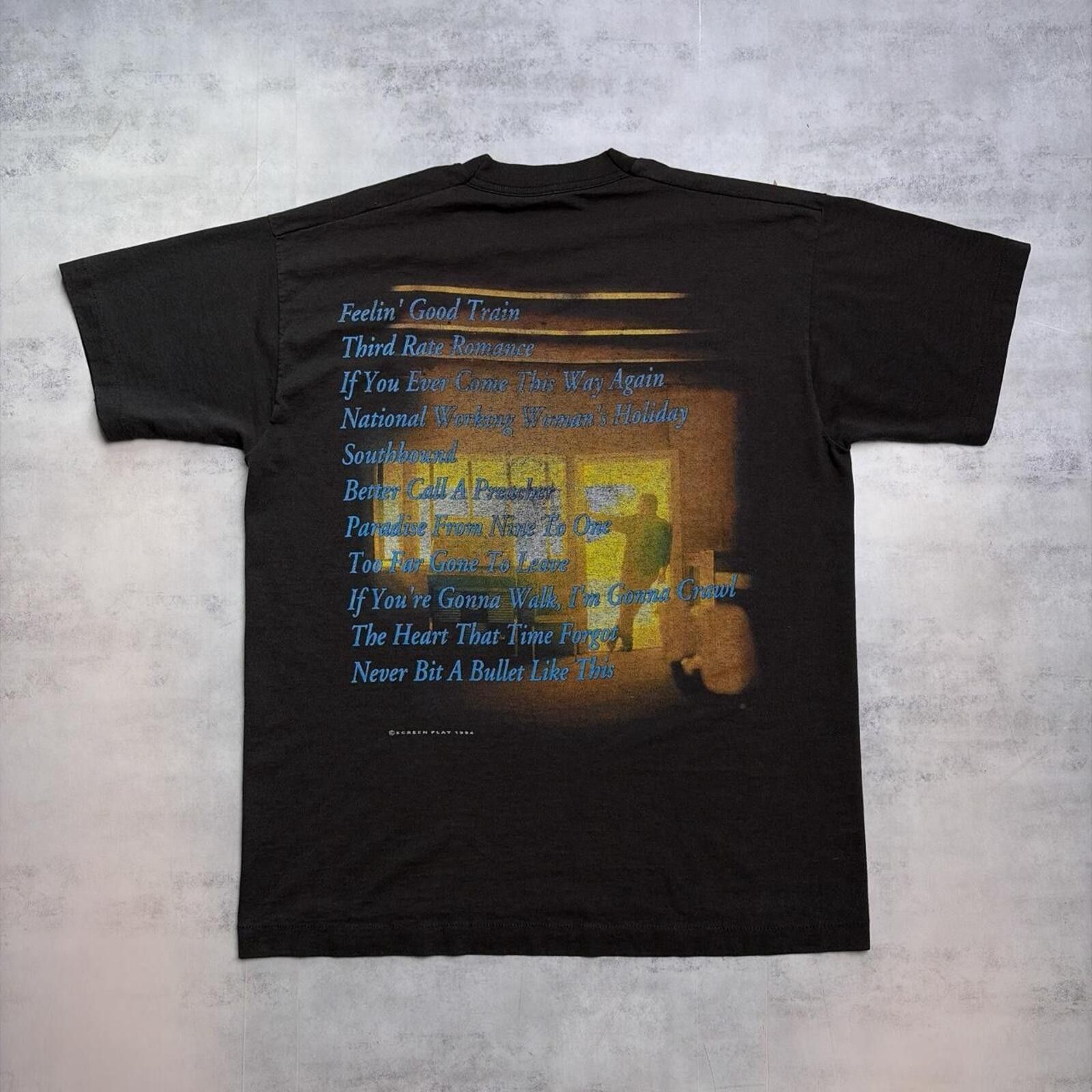 Fruit Of The Loom Vintage Sammy Kershaw Feeling Good Train Country T-Shirt Size US L / EU 52-54 / 3 - 2 Thumbnail