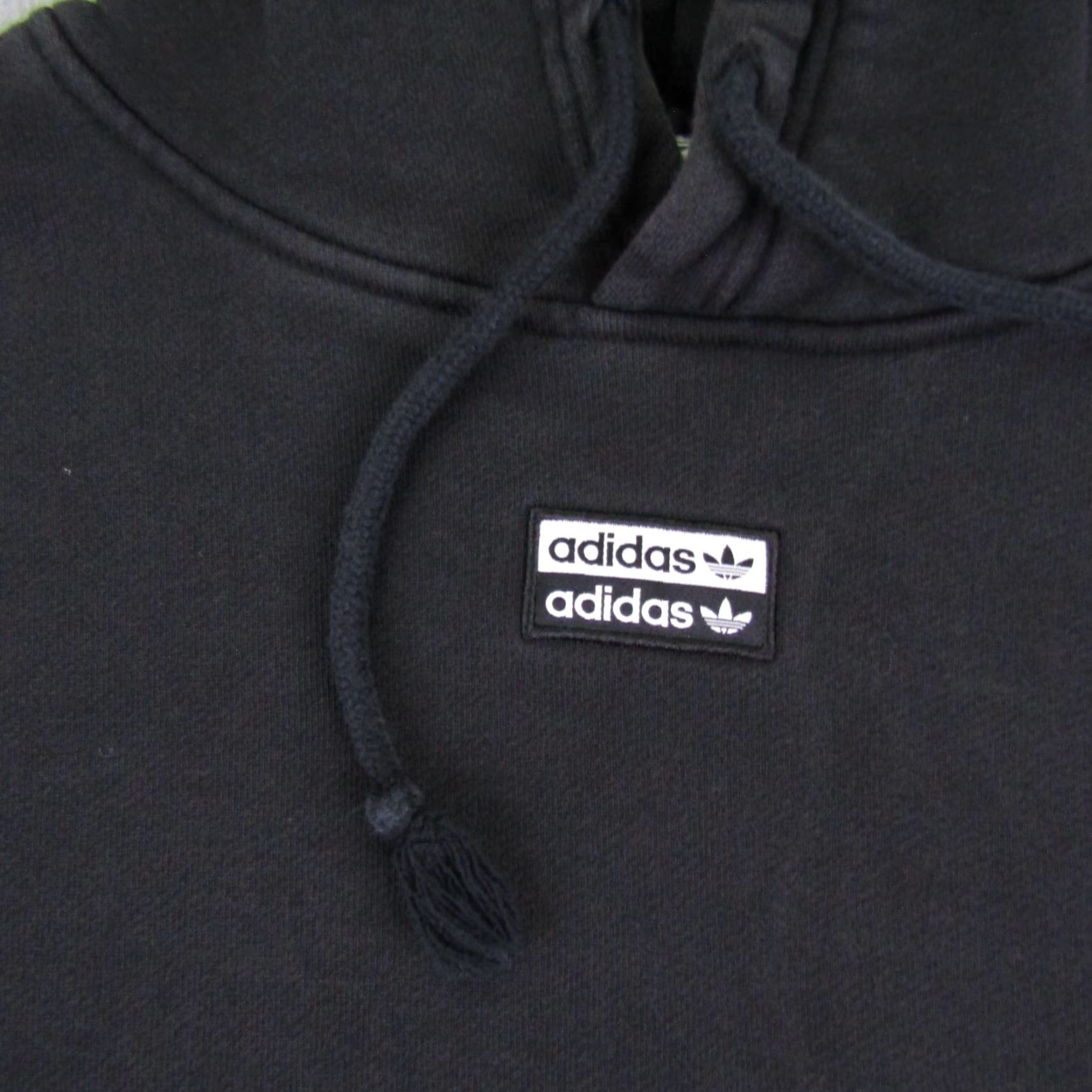 Adidas VINTAGE adidas Hoodie Pullover Sweatshirt Womens Small Black Casual Activewear Oversized Logo 90s Womens Size S / US 4 / IT 40 - 3 Thumbnail