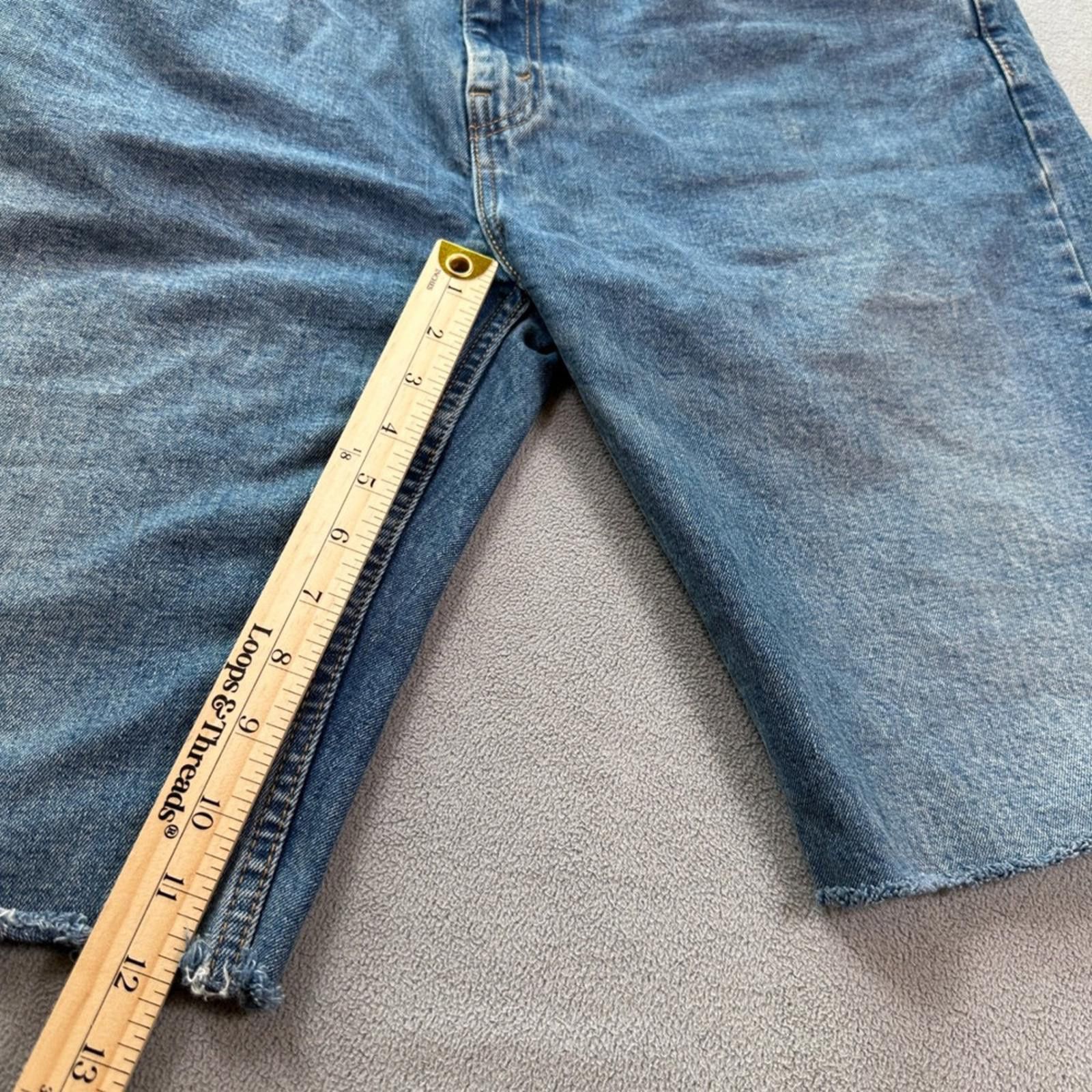 Levi's Levis 505 Mens Jean Denim Cutoff Shorts W40 Blue Frayed Hem Size US 40 / EU 56 - 5 Thumbnail