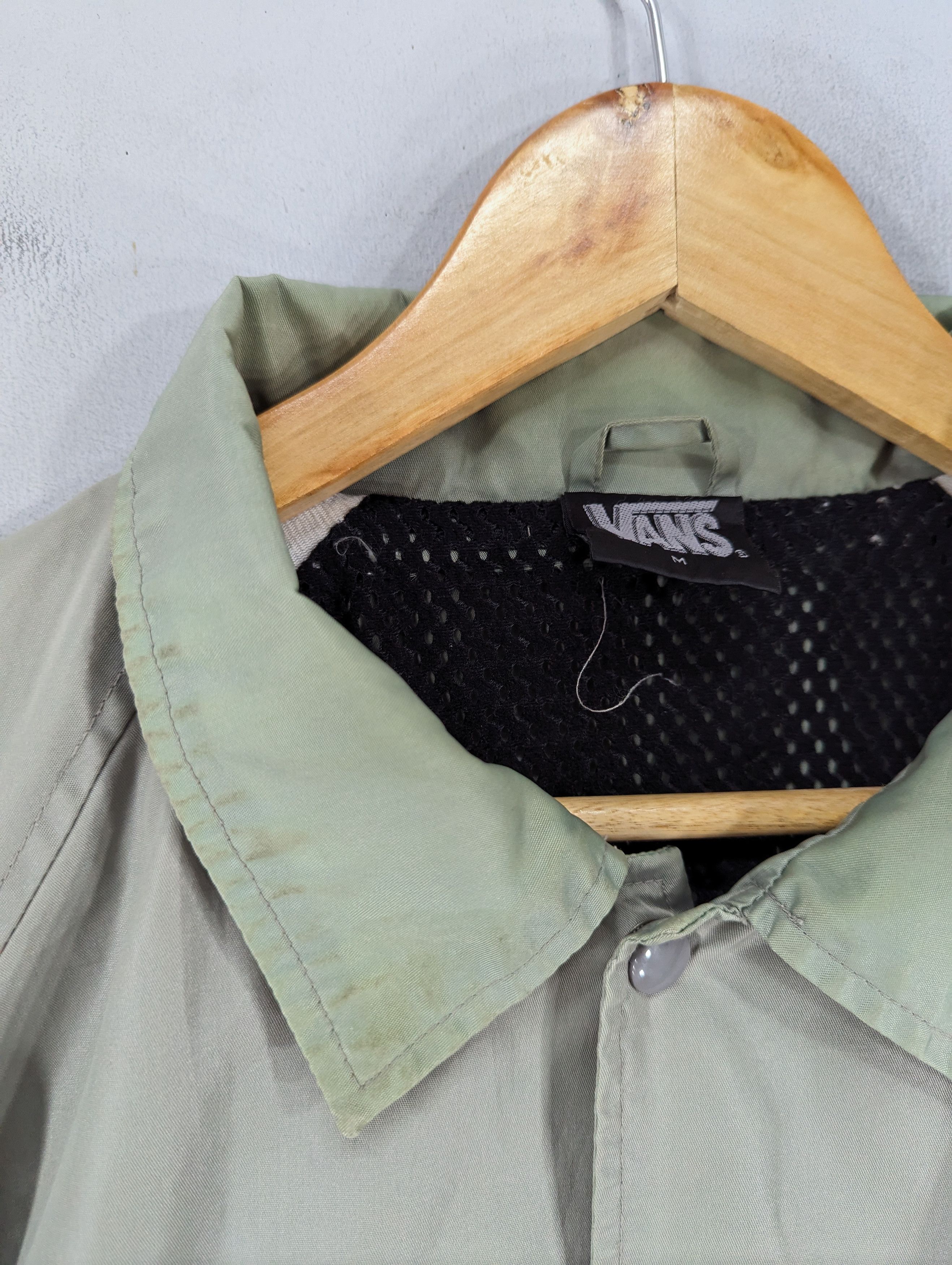Vans × Vintage Vintage 90s Vans Distressed Coach Jacket Size US L / EU 52-54 / 3 - 10 Thumbnail