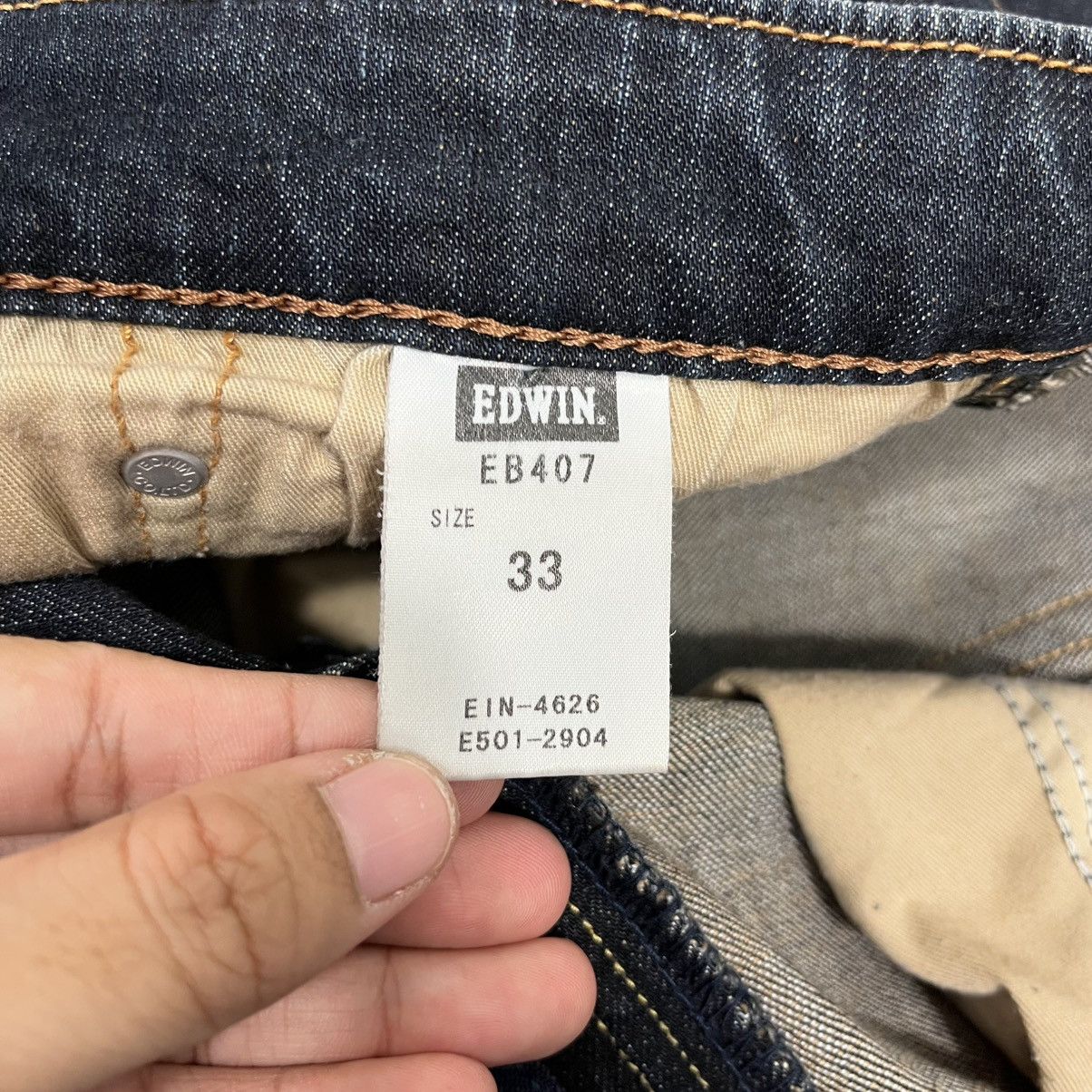 Edwin Vintage Edwin Lot EB407 Denim Jeans Size US 33 - 19 Thumbnail