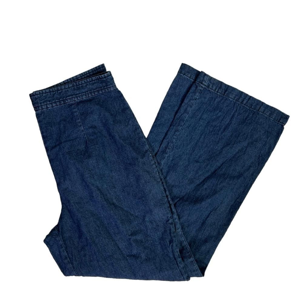 Free People Free People l Dark Wash High Rise Wide Leg Jeans Size 4 Size 27" / US 4 / IT 40 - 1 Thumbnail